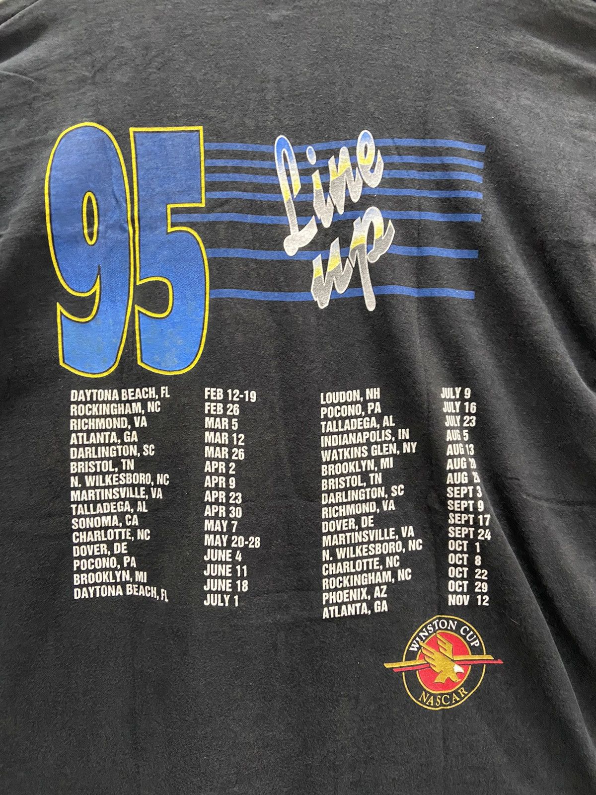 NASCAR VINTAGE WINSTON CUP SERIES 1998 NASCAR LINE UP TEE SHIRT Size US XL / EU 56 / 4 - 8 Thumbnail