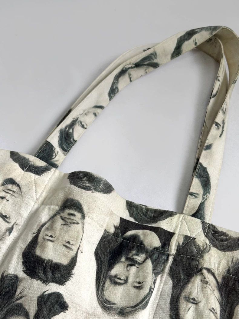 Yohji Yamamoto yohji yamamoto 13ss Portrait Print Tote Bag Size ONE SIZE - 3 Thumbnail