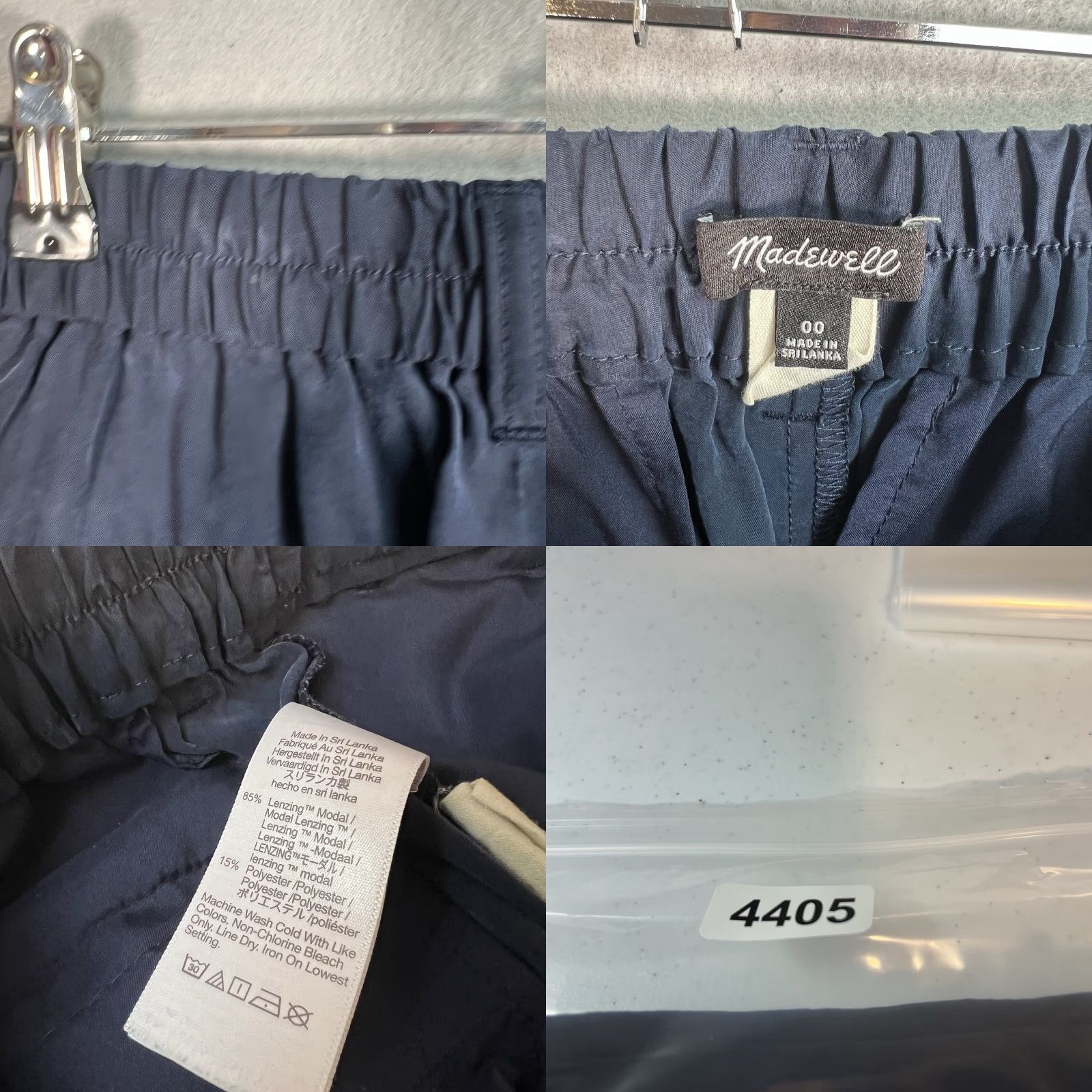Madewell VINTAGE Madewell Straight Dress Pants Womens 00 Blue Lenzing Modal Blend Shirt? Size 24" / US 00 / IT 34 - 8 Thumbnail