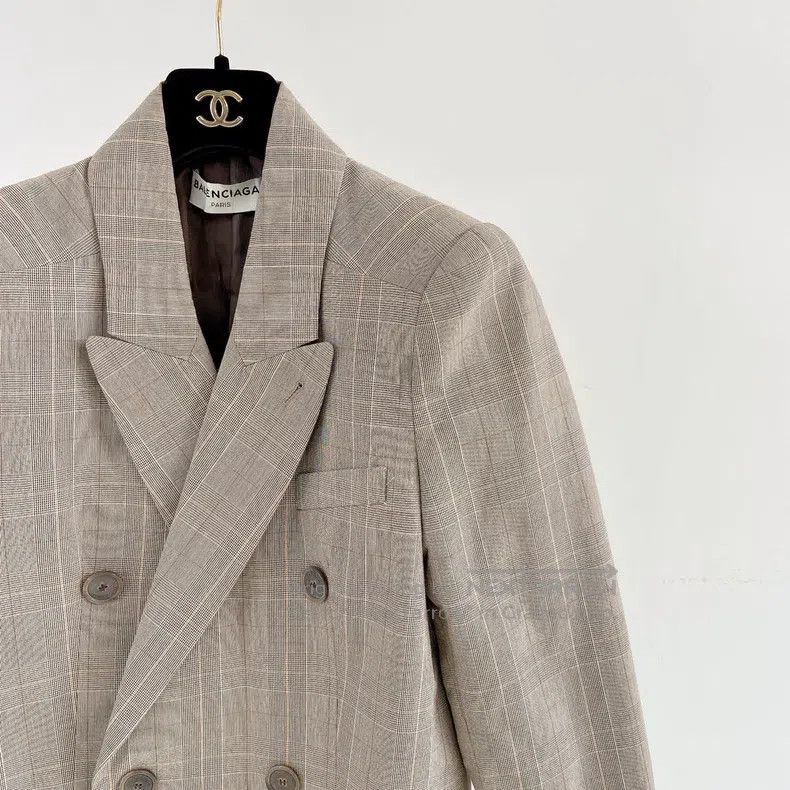 Balenciaga Balenciaga Tartan Blazer Jacket Size XXS / US 00 / IT 34 - 3 Thumbnail