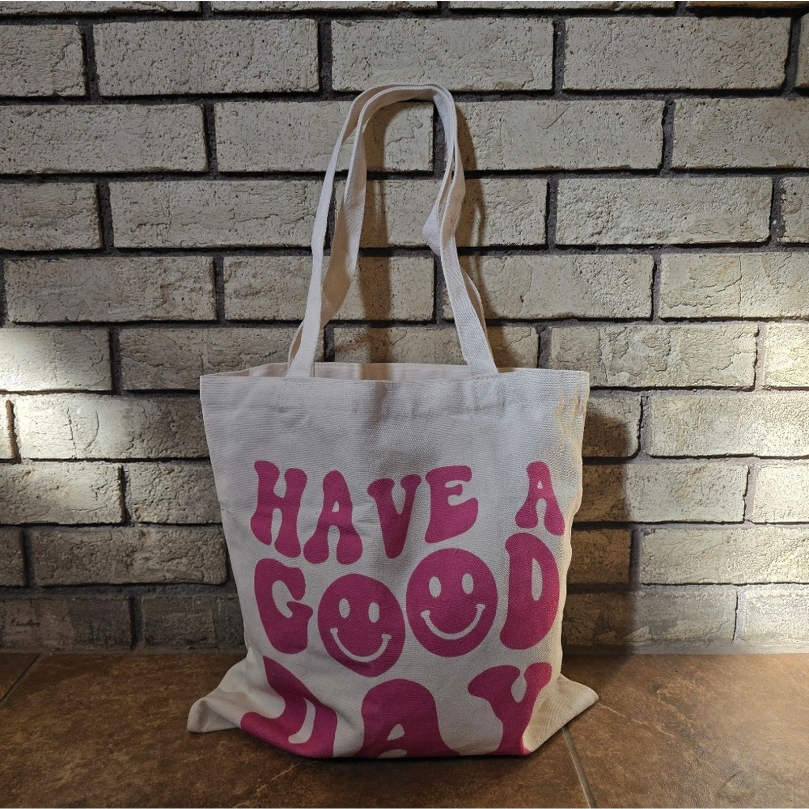Other Beige Have A Good Day Tote Size ONE SIZE - 1 Thumbnail