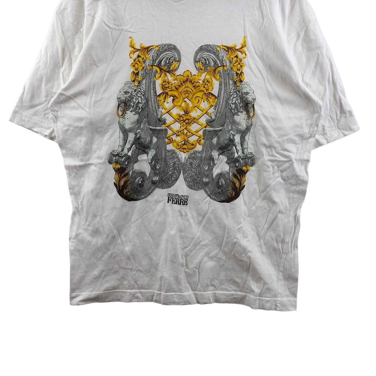 Gianfranco Ferre Vintage GIANFRANCO FERRE Baroque Lion Italy Tee Shirt Size L / US 10 / IT 46 - 4 Thumbnail