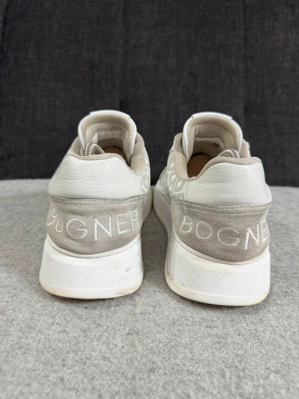 Bogner Bogner Milan Monogram White Leather Low Top Sneakers 42 Size US 9 / EU 42 - 10 Thumbnail