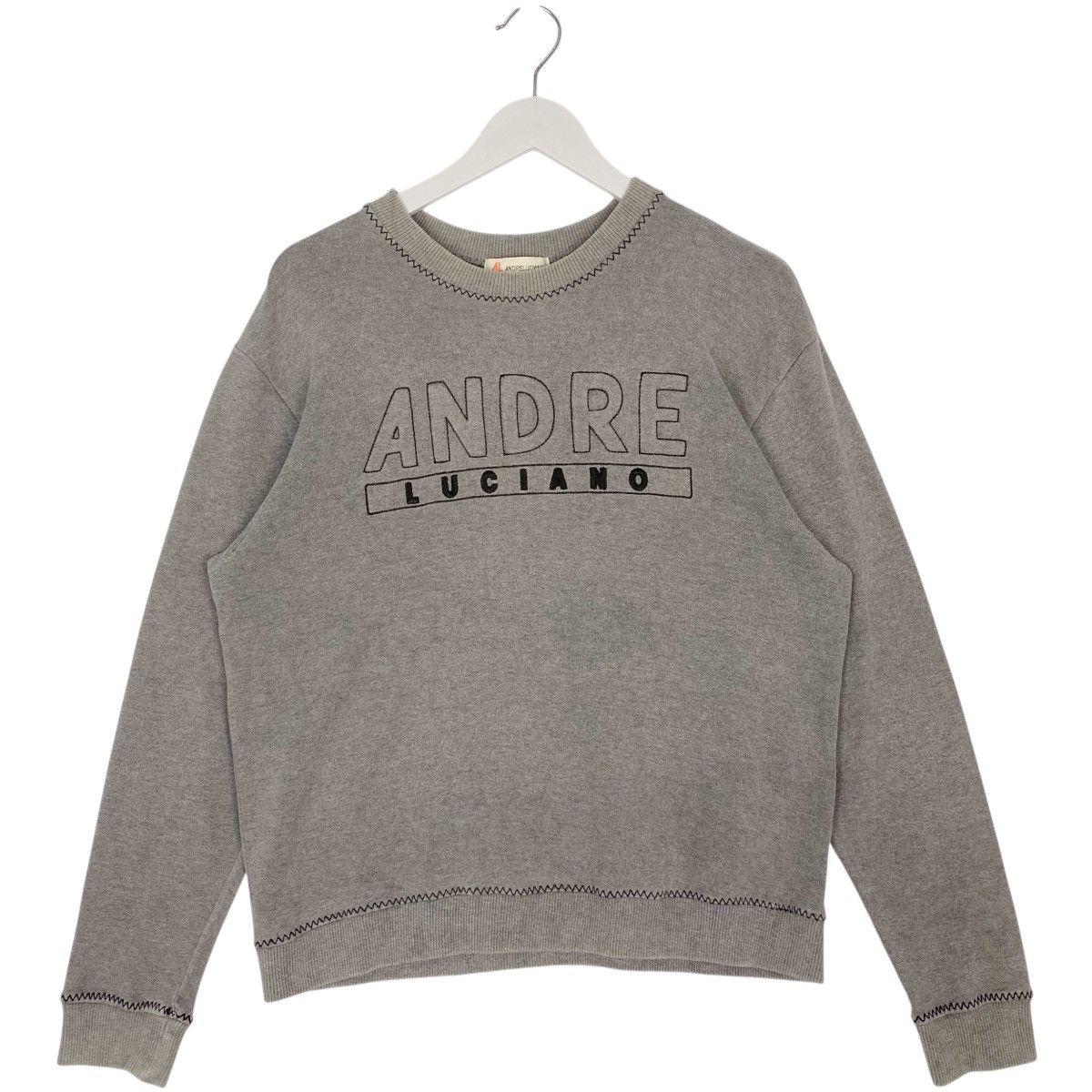 Other Vintage Andre Luciano Big Printed Crewneck Sweatshirt Gray Size US M / EU 48-50 / 2 - 1 Thumbnail