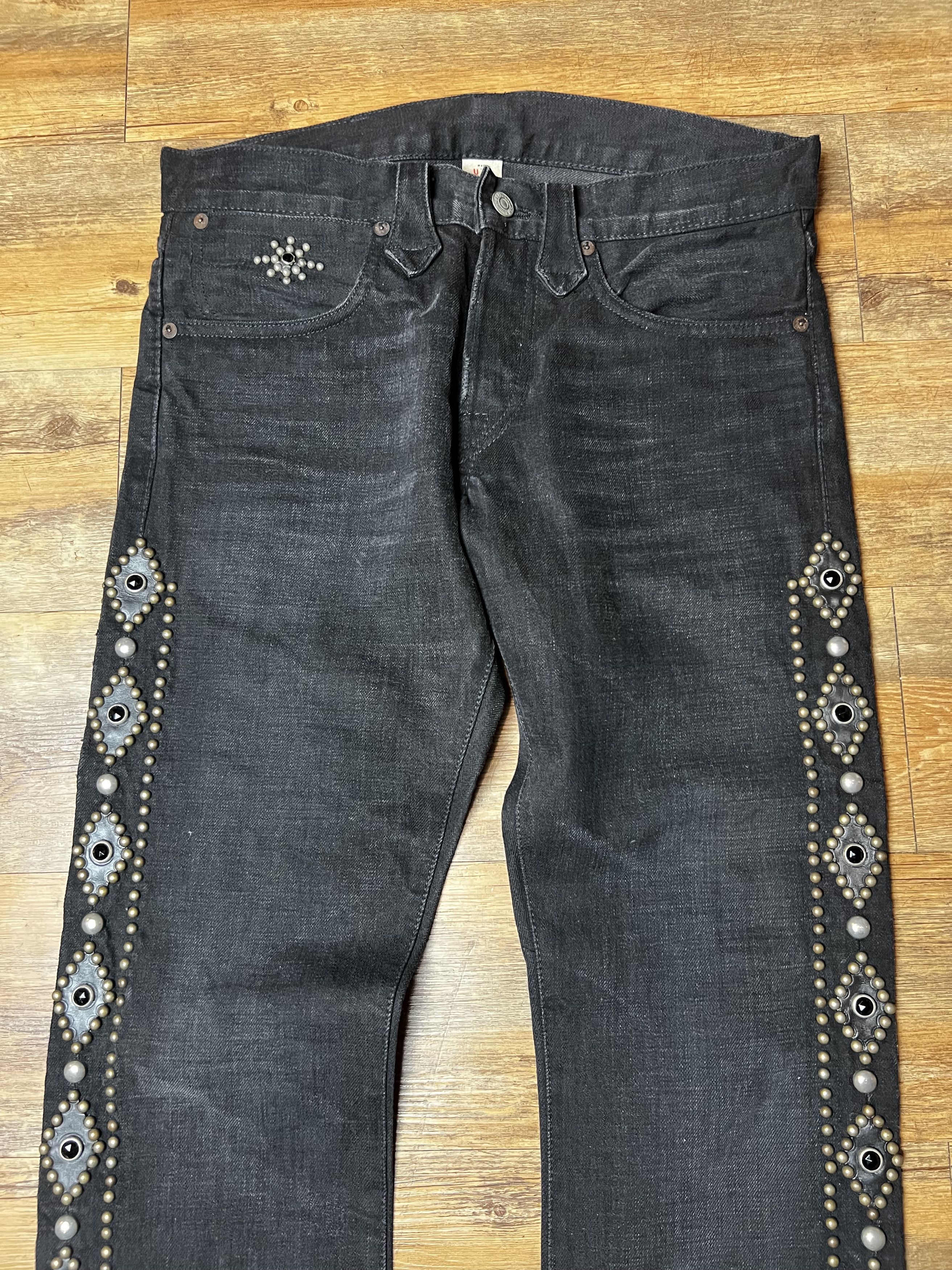 RRL Ralph Lauren Ralph Lauren Double RRL Studded Western Slim Fit Men's Jeans Size US 29 - 3 Thumbnail