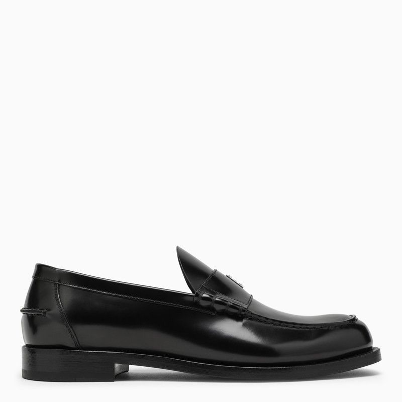 image of Givenchy Black Leather Mr G Loafers, Men's (Size 11)