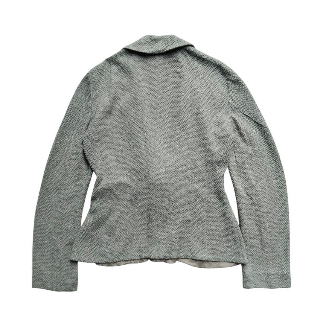 Armani Collezioni Armani Collezioni ribbon design embossed knit blazers Size M / US 6-8 / IT 42-44 - 3 Thumbnail