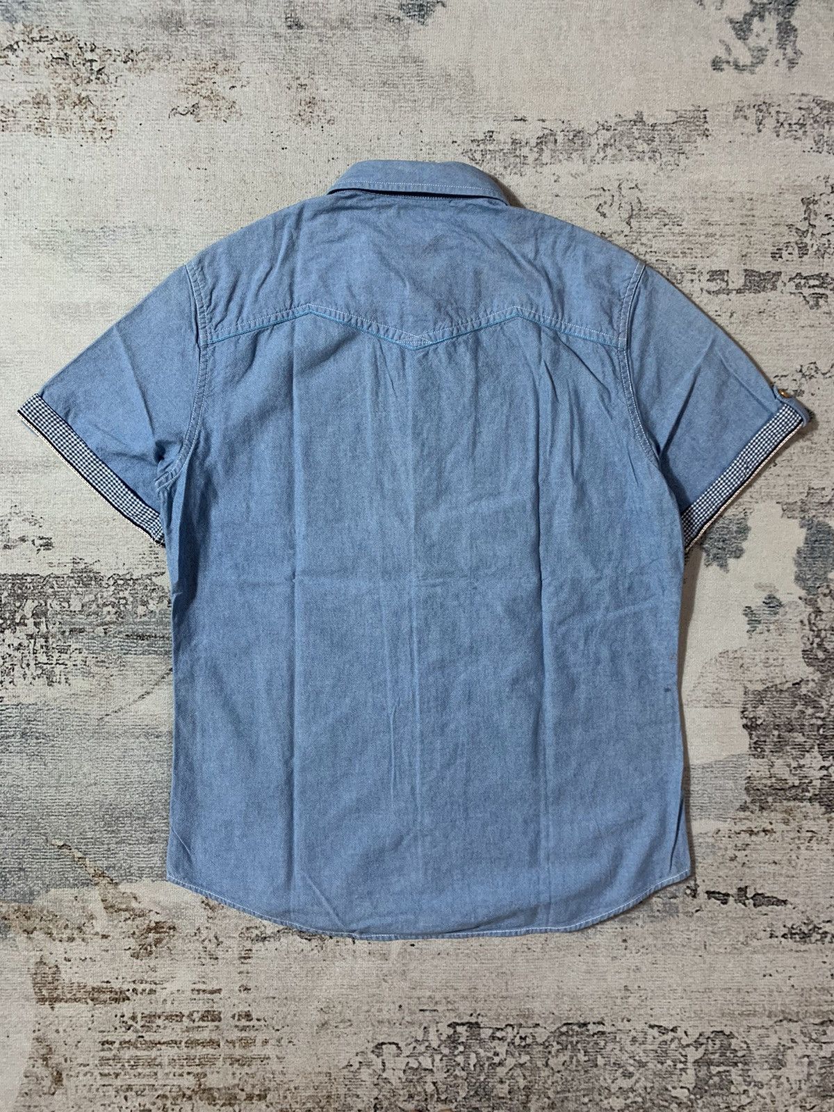 Issey Miyake × Japanese Brand × Yohji Yamamoto Japanese Undefined Western Shirt 'Issey Style Size US XL / EU 56 / 4 - 2 Thumbnail