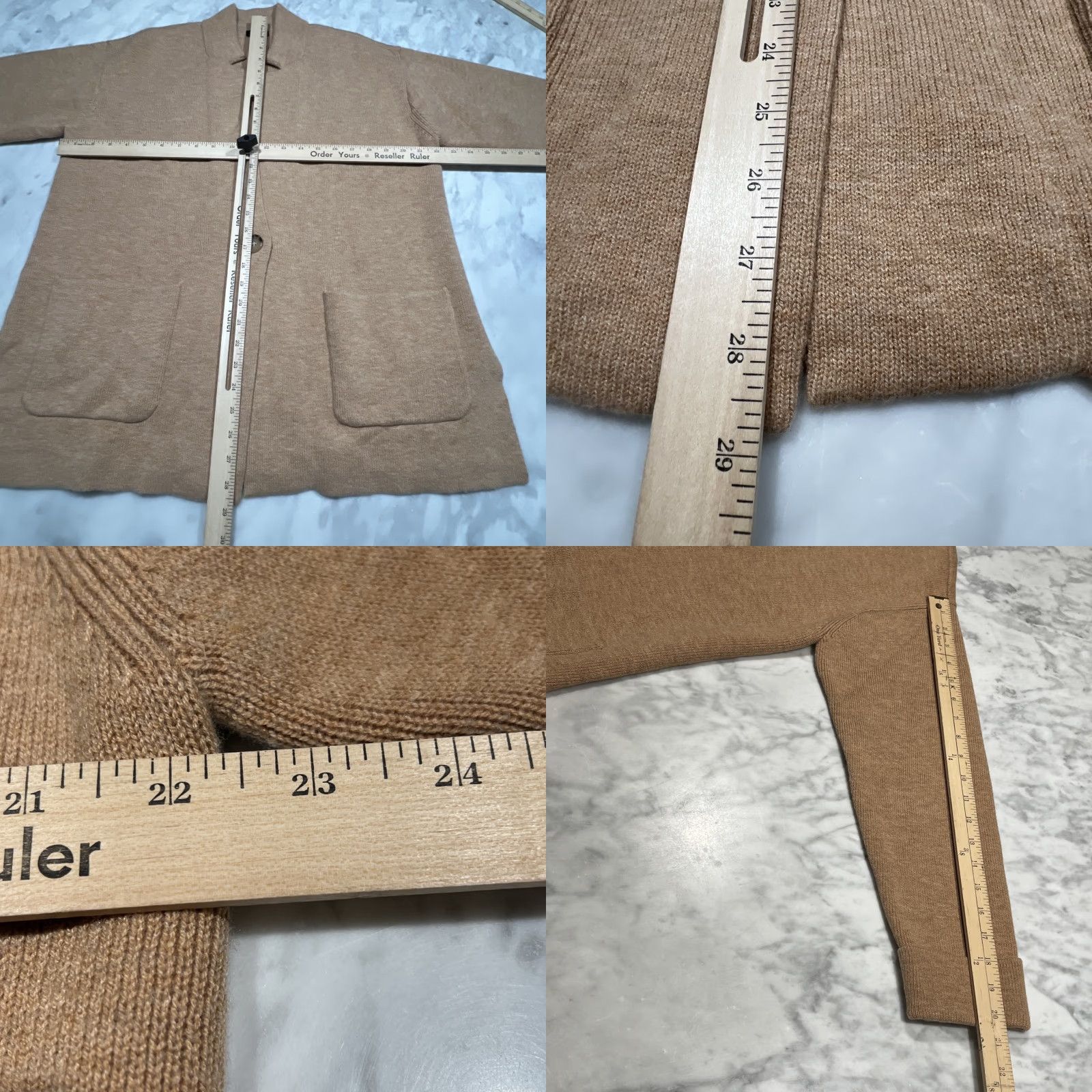 Talbots Talbots Cardigan Sweater Women's L Brown Wool Blend One Button Pockets Fall Winter Casual Comfortable Relaxed Knit Size L / US 10 / IT 46 - 8 Thumbnail