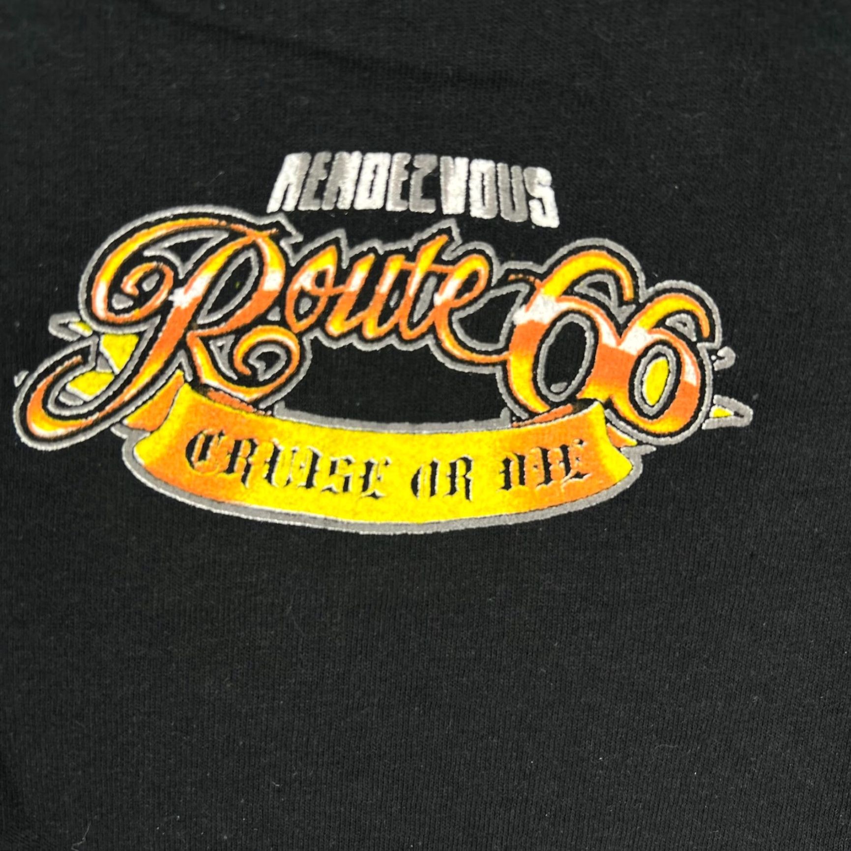 Route 66 Route 66 Rendezvous Graphic T Shirt Mens L Black Short Sleeve Size US L / EU 52-54 / 3 - 3 Thumbnail