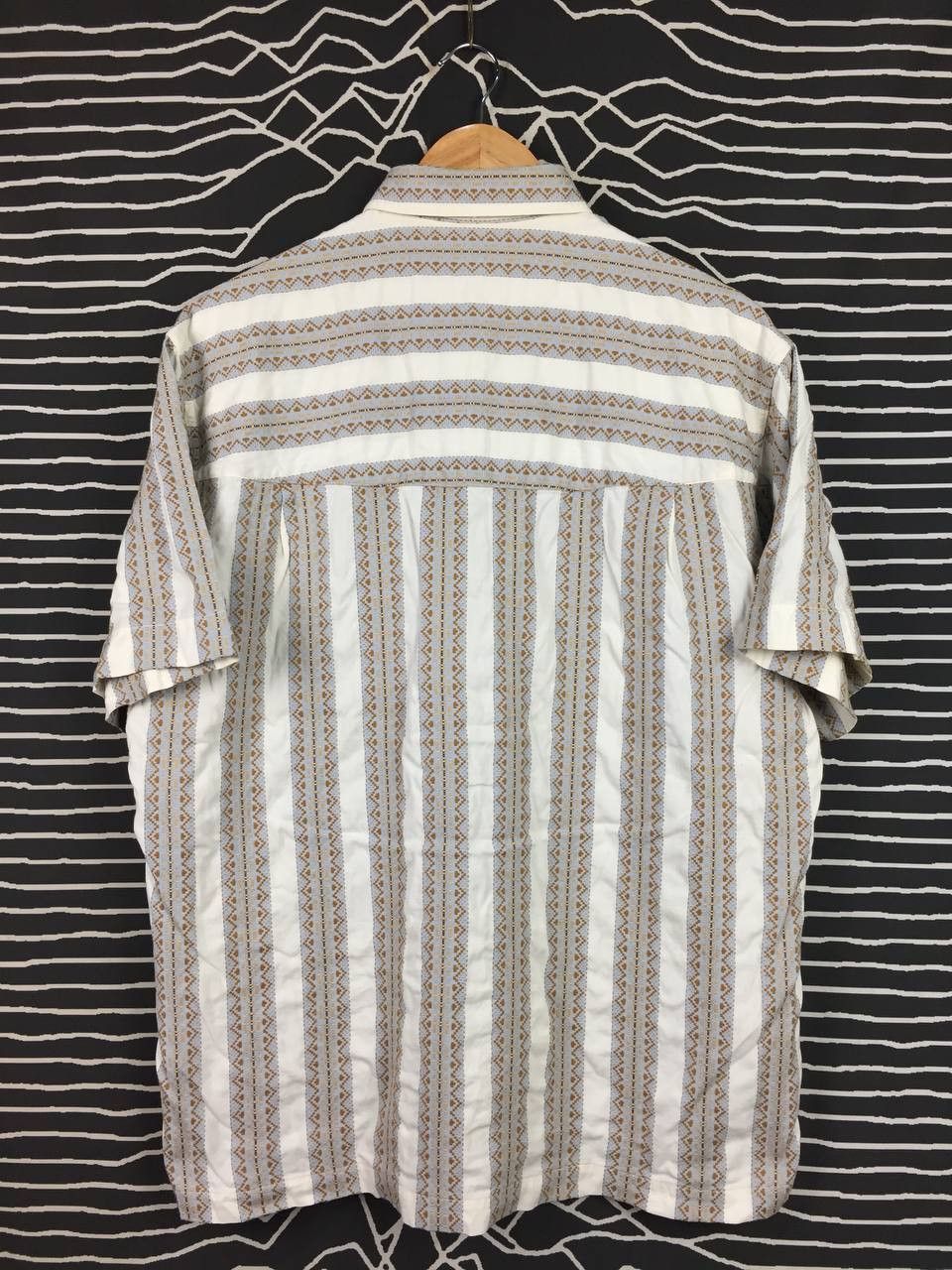 Other Vtg Christian Aujard Homme Aztec Motive Button Up Shirt Size US L / EU 52-54 / 3 - 8 Thumbnail
