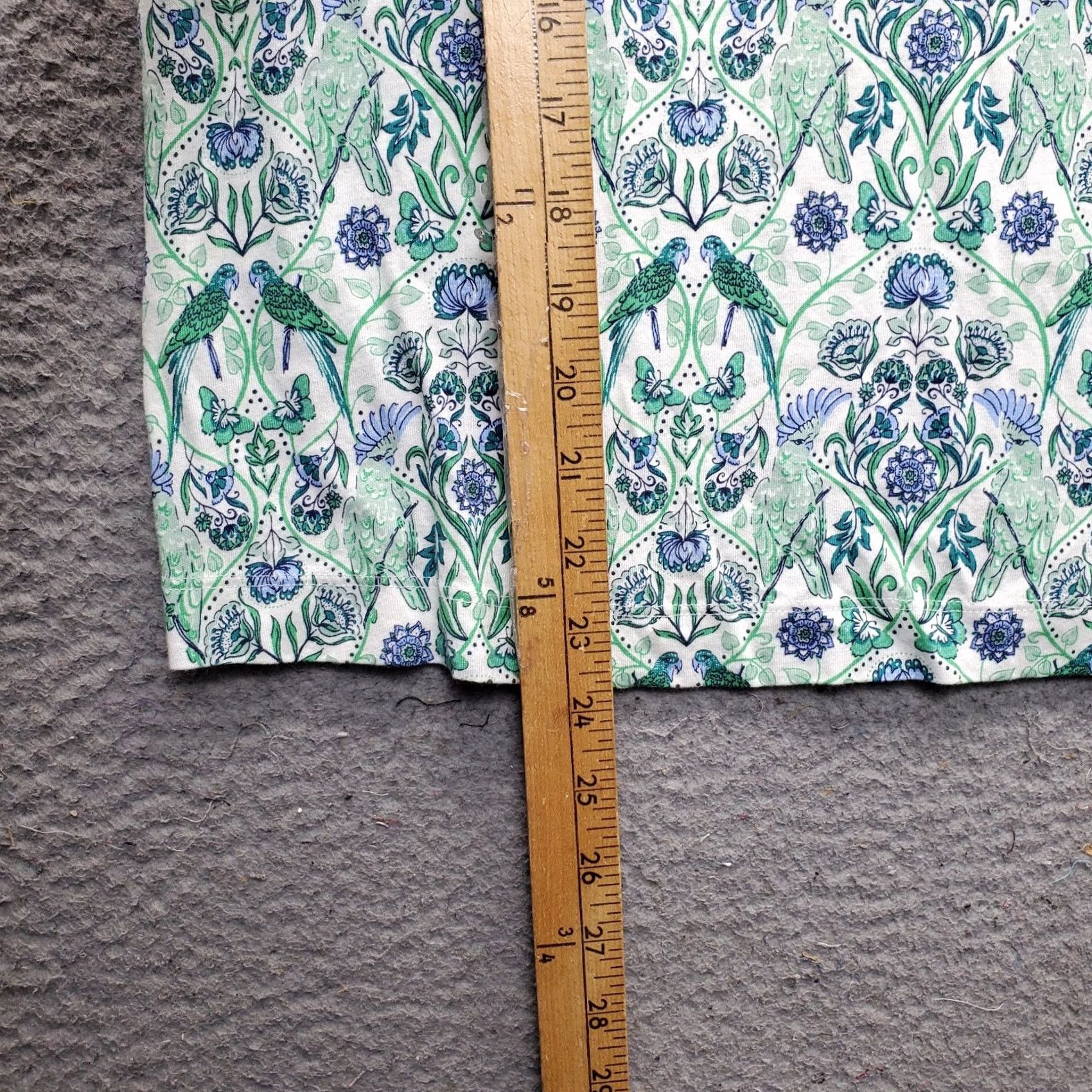 J. Jill J. Jill Blouse Womens XS Floral Short Sleeve Parrot Multi Button Back Shirt Size XS / US 0-2 / IT 36-38 - 3 Thumbnail