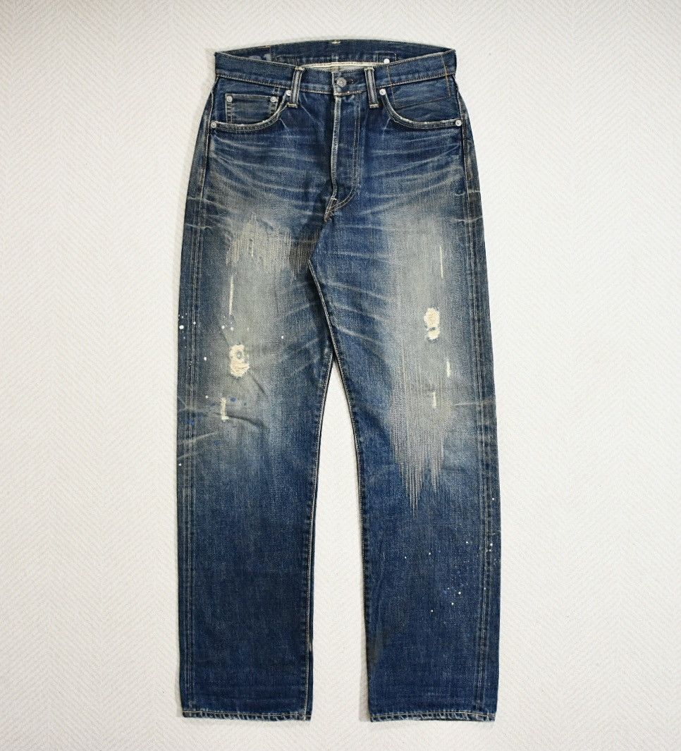 Visvim Visvim Fluxus 00 Damgaed-1 D1 Denim W32L30 Size US 32 / EU 48 - 3 Thumbnail