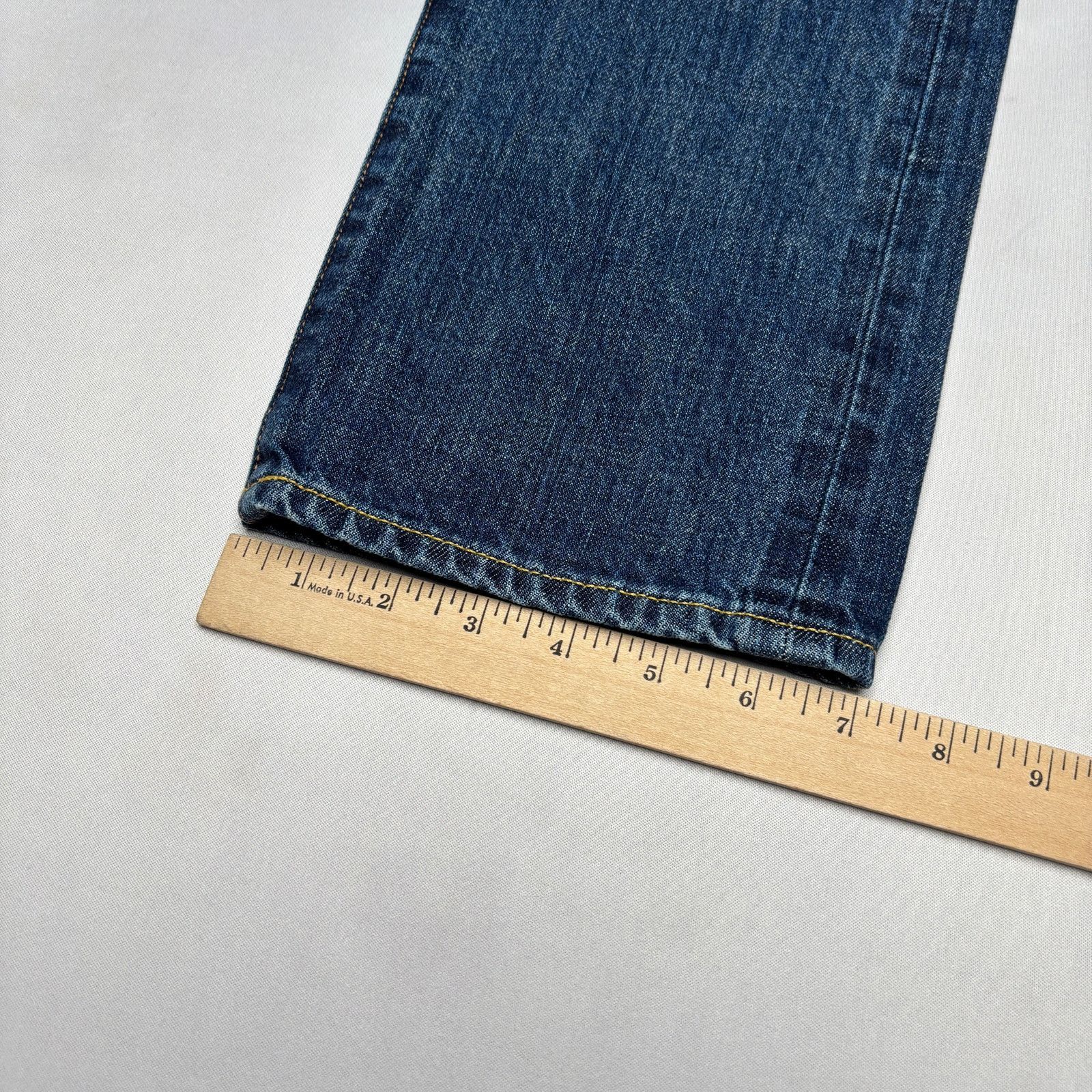 Sid Mashburn $325 Sid Mashburn Japanese Selvedge Deep Indigo Jeans 33x32 Size US 33 - 11 Thumbnail