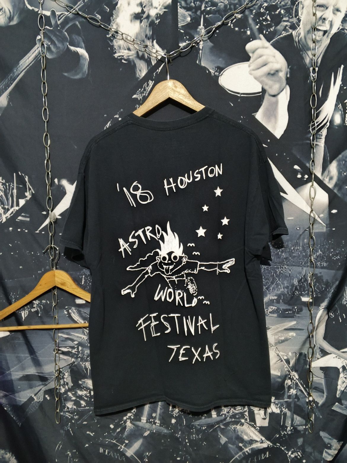 Travis Scott Look mom i can fly astrofest 2018 shirt black travis scott Size US L / EU 52-54 / 3 - 2 Thumbnail