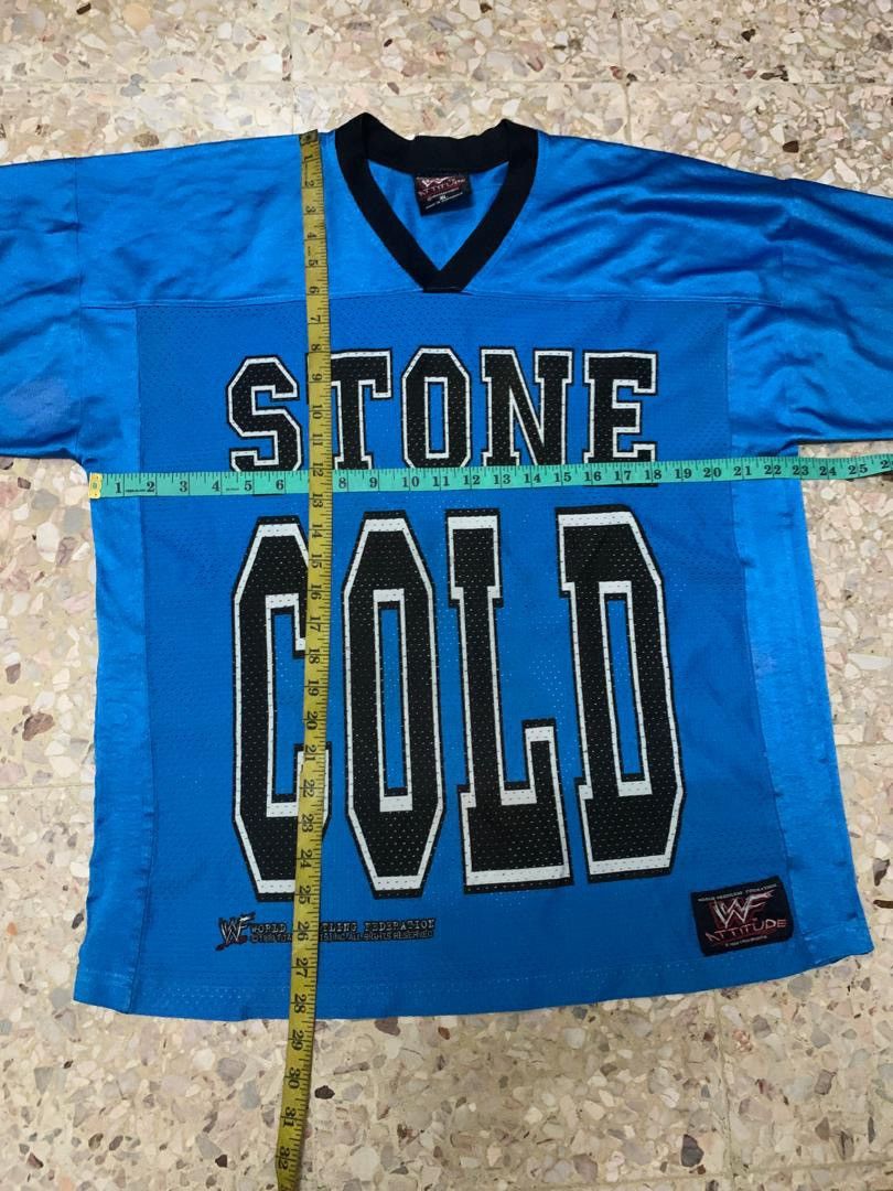 Vintage vintage Stone Cold Steve Austin 1999 WWF wrestling jersey Size US XL / EU 56 / 4 - 5 Thumbnail