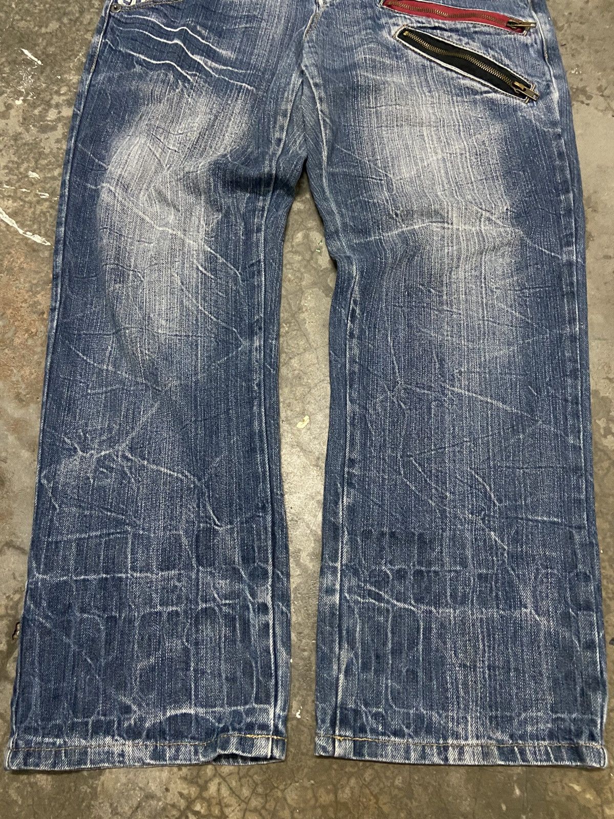 Japanese Brand Unbrand Double Waist Flare Jeans Size US 32 / EU 48 - 12 Thumbnail