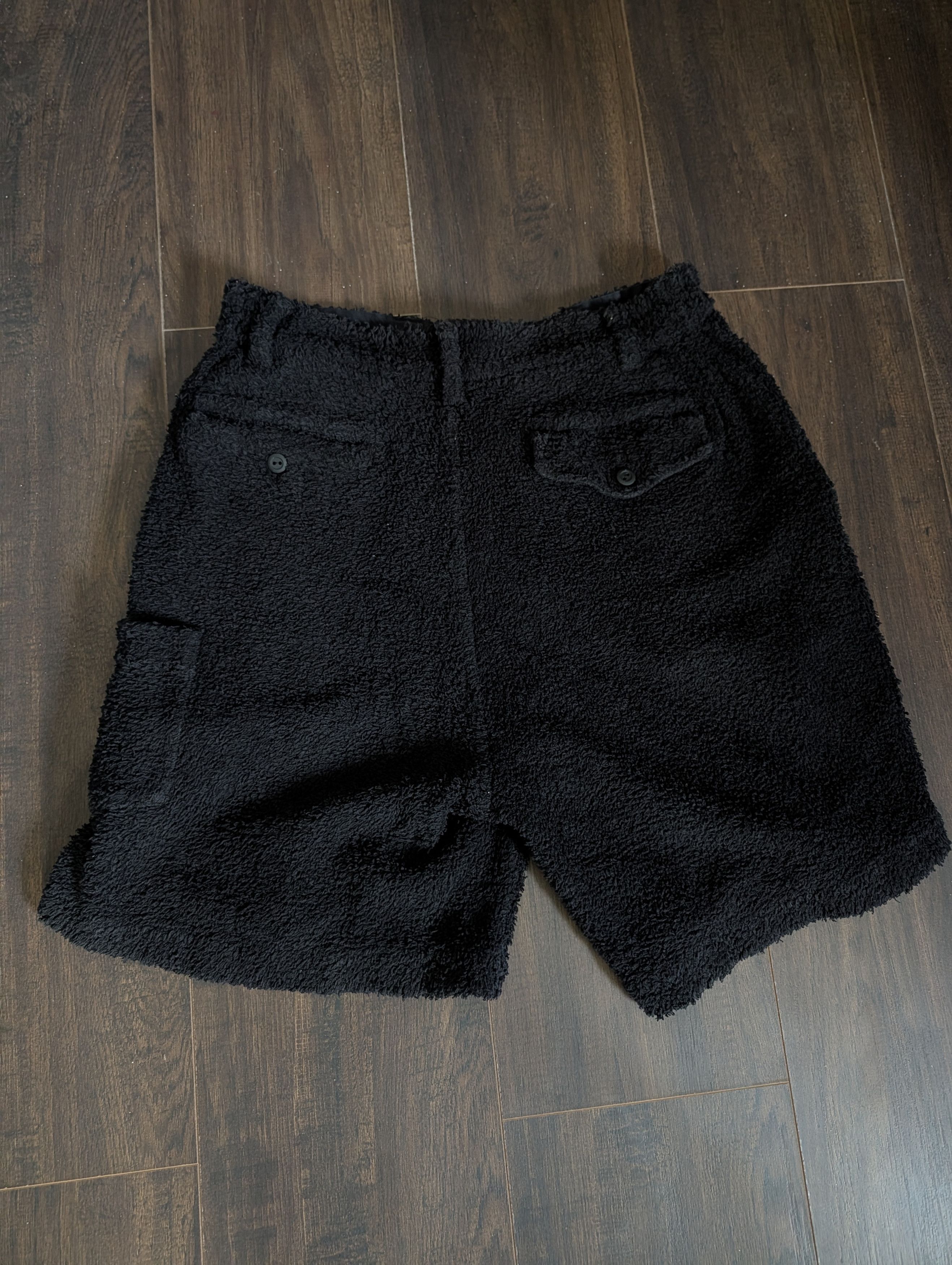 Undercover Black towel fabric cotton terry cargo shorts Japan Size US 31 - 7 Thumbnail