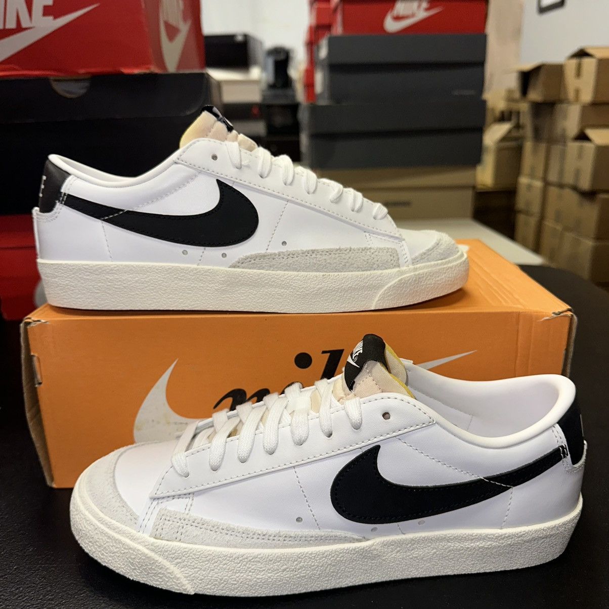Nike Size 9.5W - Nike Blazer Low 77 White Black DC4769-102 Size US 9.5 / IT 39.5 - 1 Thumbnail