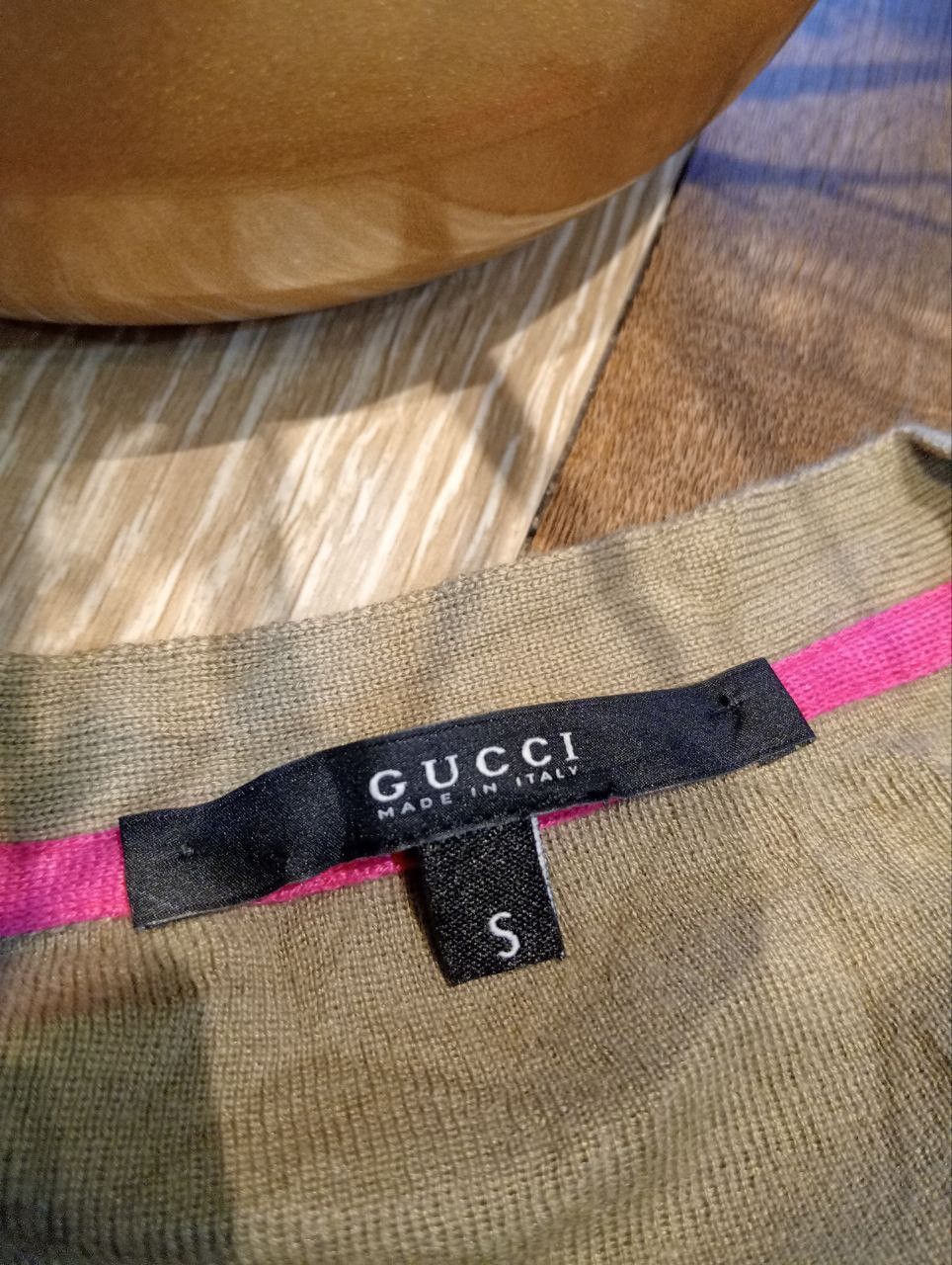 Gucci GUCCI ITALY COMBINE SILK + CASHMERE CARDIGAN - SIZE S Size S / US 4 / IT 40 - 6 Thumbnail