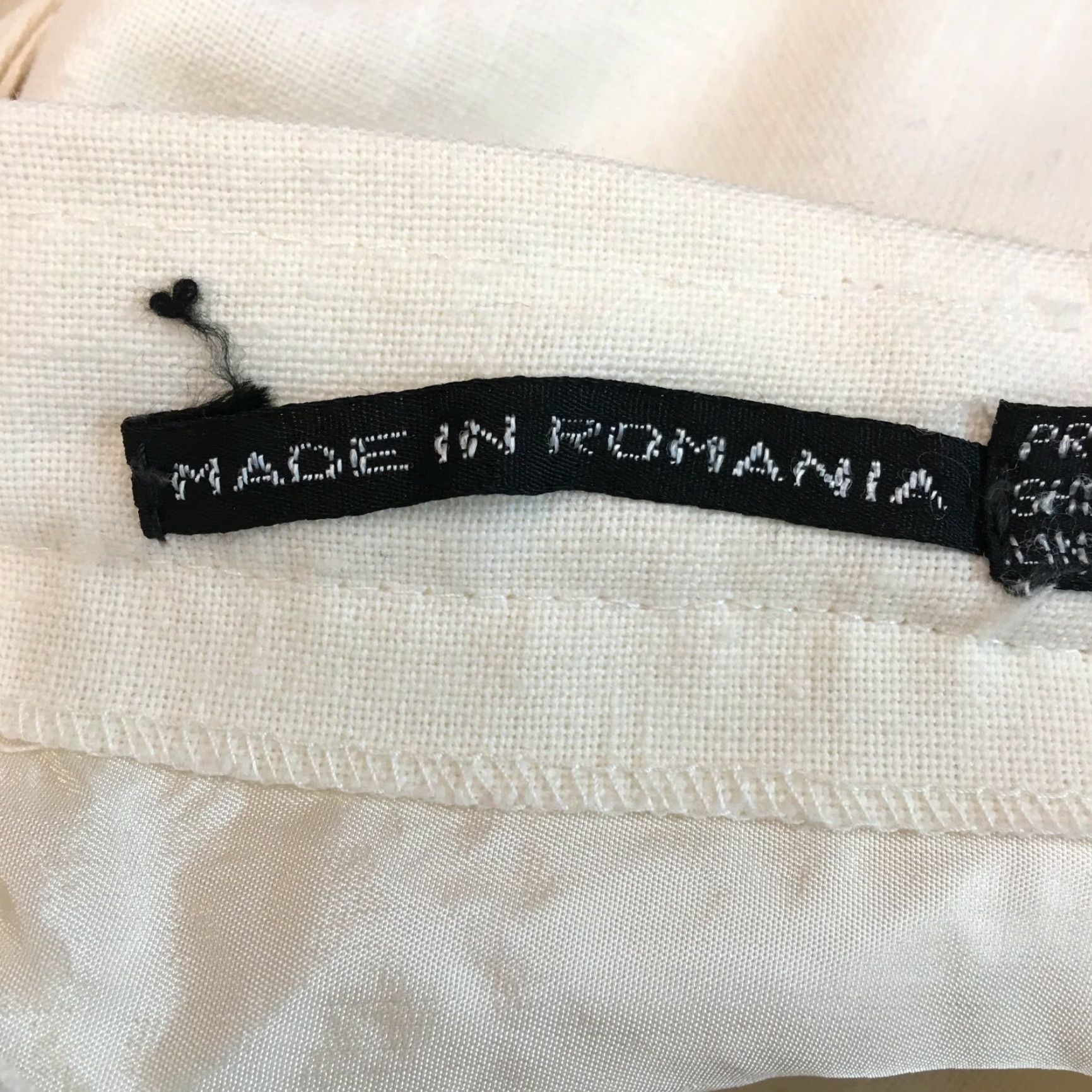Vintage VINTAGE Romana Womens Pleated Front Straight Leg White Casual Dress Pant Size 11 Size 28" / US 6 / IT 42 - 7 Thumbnail