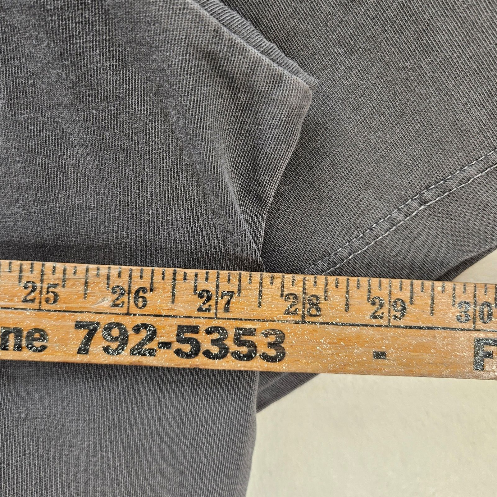Coach COACH MEN'S XXL SMOKE GREY GARMENT DYE POCKET TEE DISTRESS Size US XXL / EU 58 / 5 - 5 Thumbnail