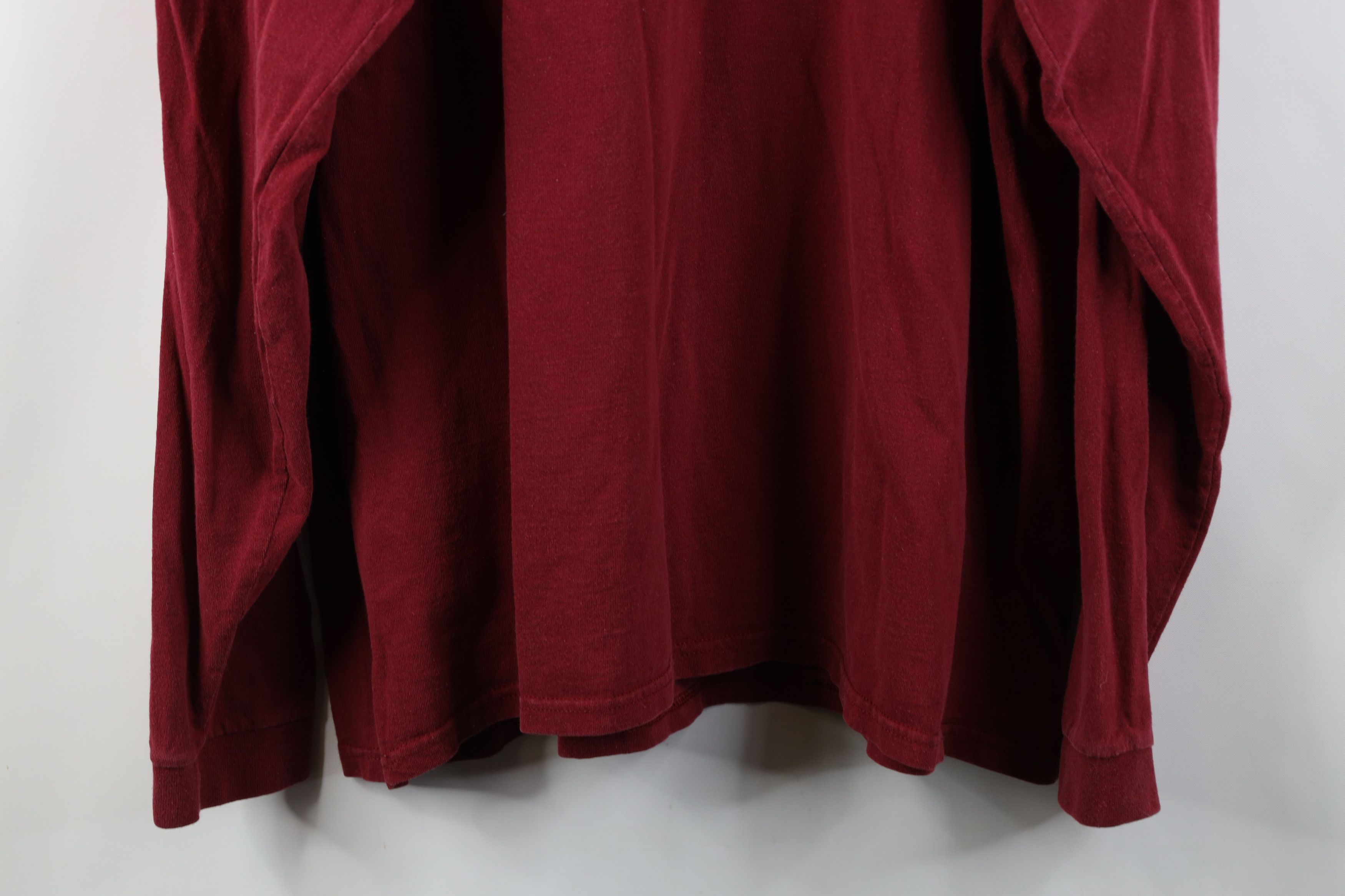 Nike Vintage Y2K Nike Center Big Swoosh Long Sleeve T-Shirt Red Size US XXL / EU 58 / 5 - 15 Thumbnail