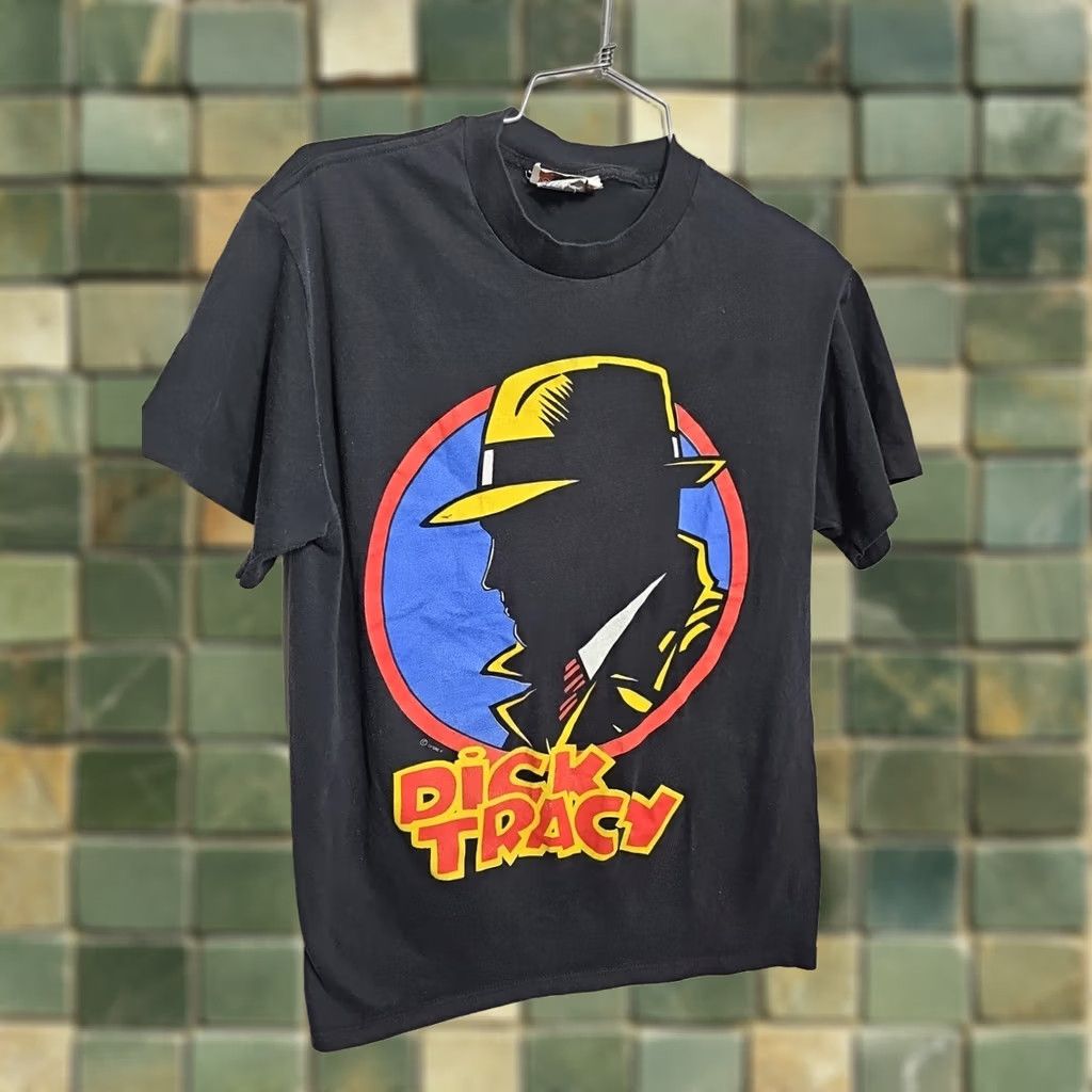 Vintage VINTAGE Dick Tracy T-shirt Disney 1990s Logo Graphic Print T-Shirt Men L Black Crew Neck Short Sleeve United States USA Size US L / EU 52-54 / 3 - 1 Thumbnail