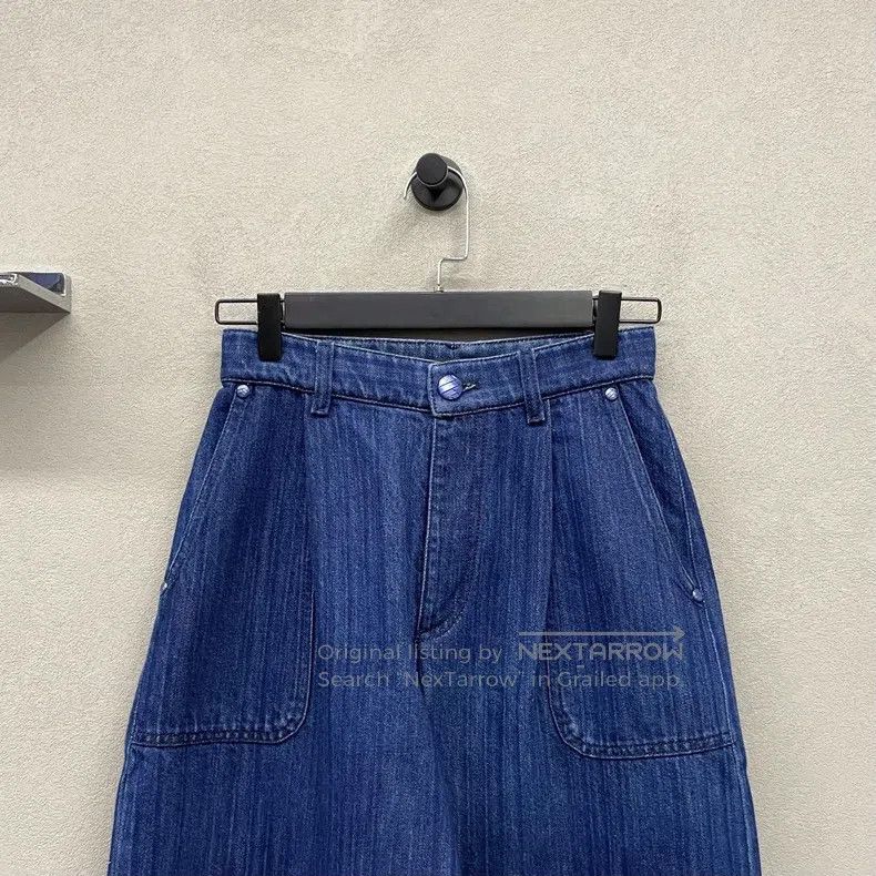 Chanel Chanel Dark blue wide-leg trousers Size 42" / US 20 - 4 Thumbnail