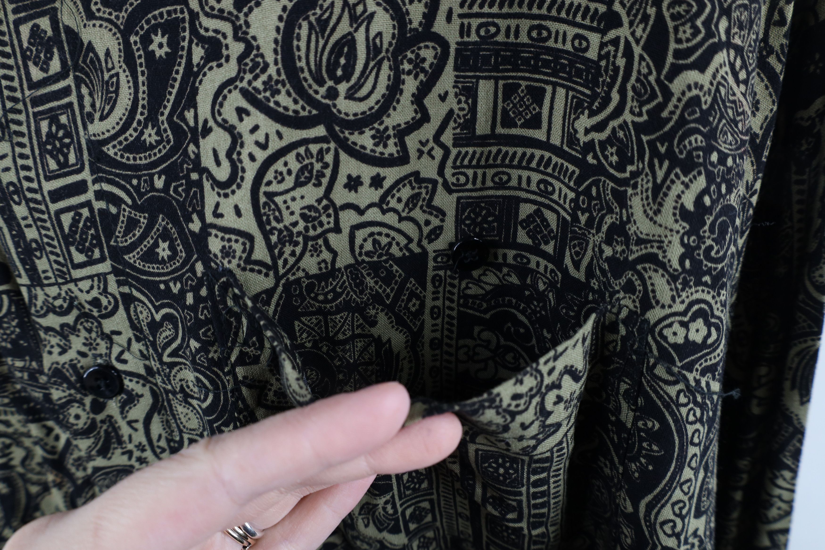 Vintage Vintage 90s Streetwear Flower Collared Button Shirt USA Size US XXL / EU 58 / 5 - 5 Thumbnail