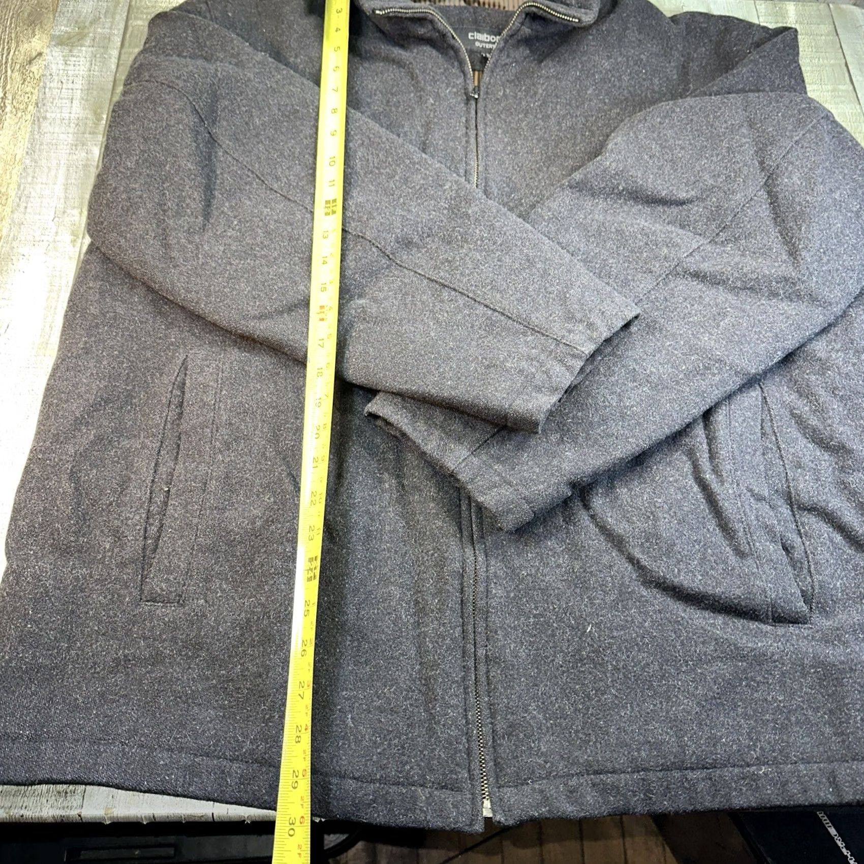 Liz Claiborne VINTAGE Liz Claiborne Coat Wool Parka grey XL Men Size US XL / EU 56 / 4 - 5 Thumbnail