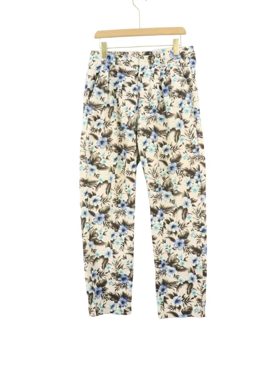 Japanese Brand × URBAN RESEARCH DOORS Urban Research Floral Motif Linen Cotton Blend Trouser Size US 31 - 1 Thumbnail
