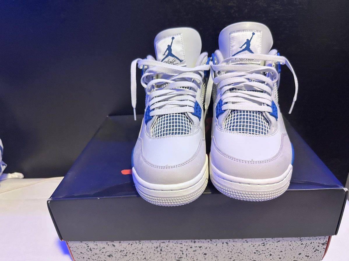 Jordan Brand × Nike Air Jordan 4 Retro Military Blue Size US 12 / EU 45 - 3 Thumbnail