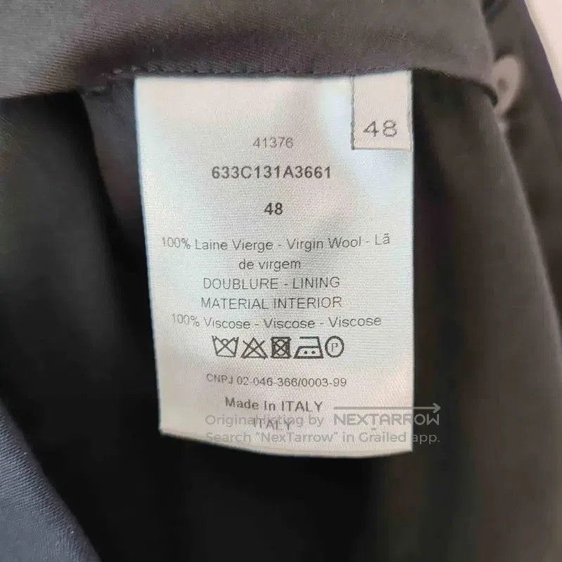 Other Dior Navy Blue Wool Casual Pants for Men . Size US 32 / EU 48 - 4 Thumbnail