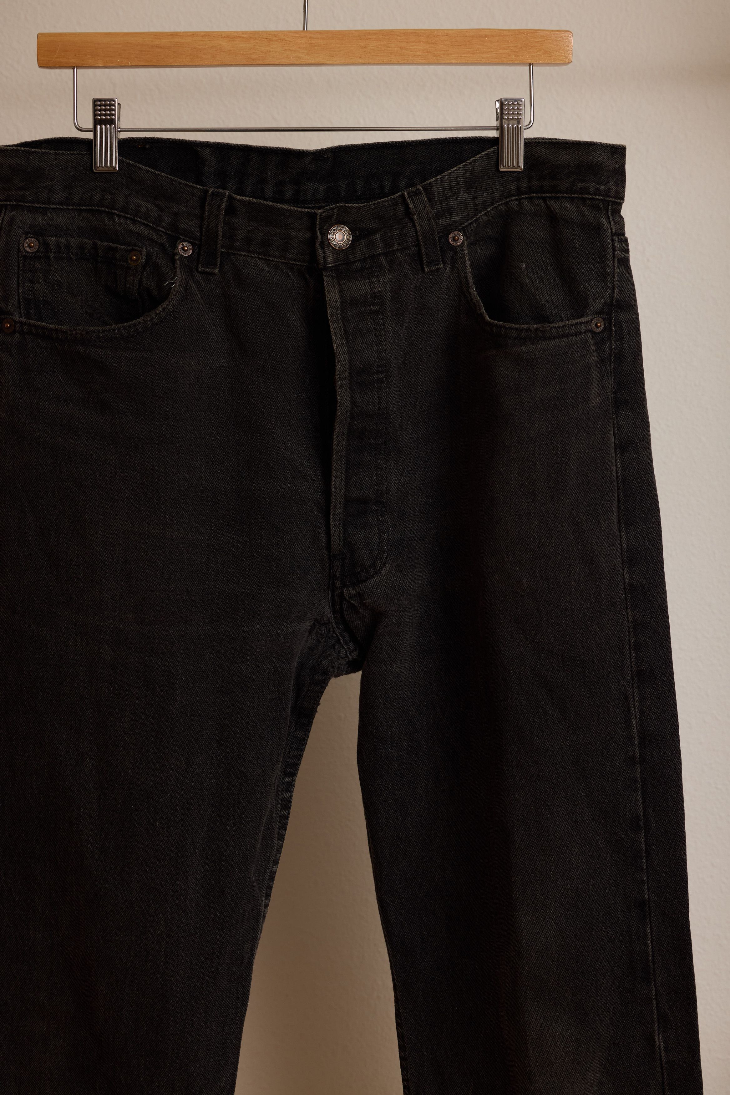 Levi's 90's? Vintage 'Black' Levi's 501's Size US 33 - 2 Thumbnail