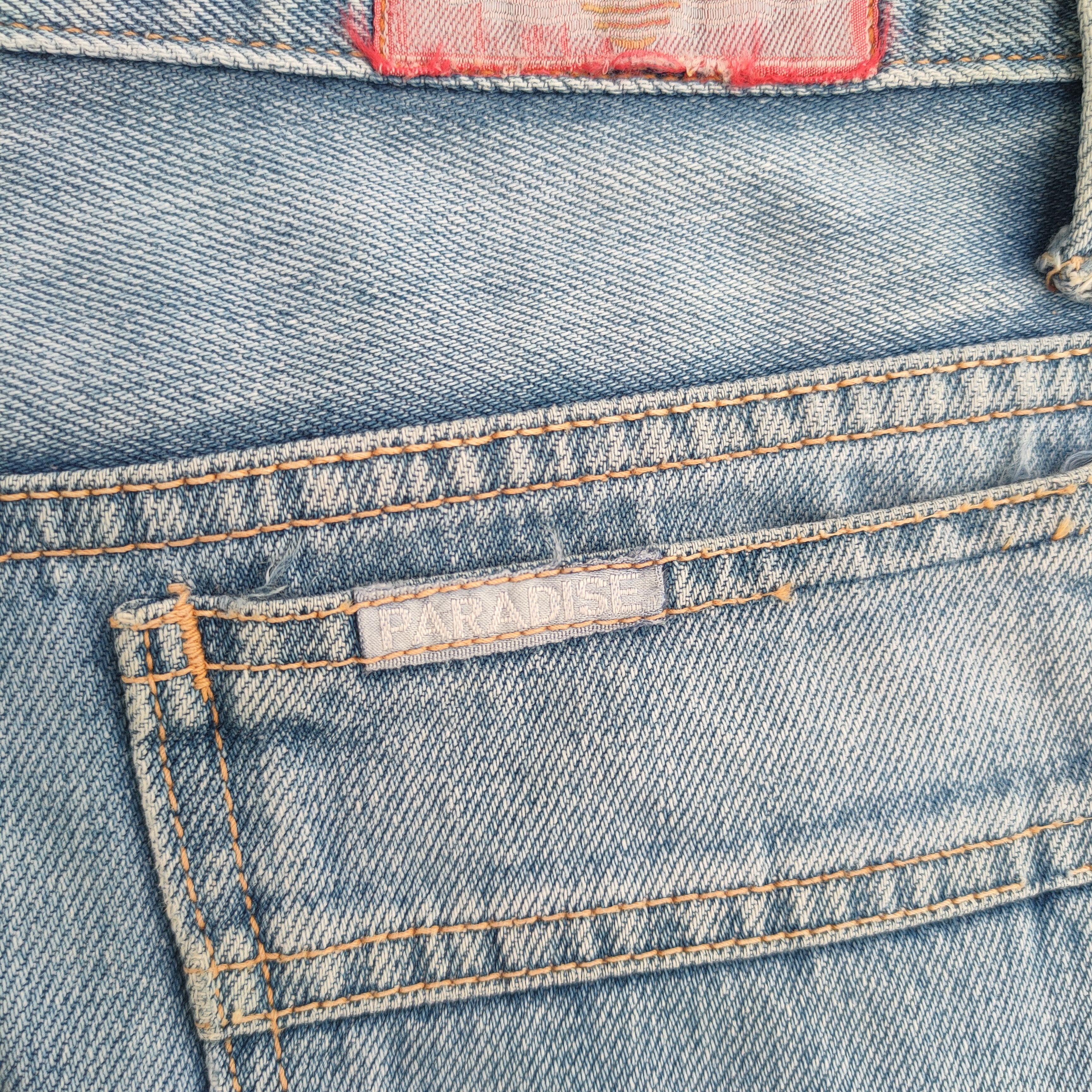 Paradise VINTAGE PARADISE FADED MUD WASH DENIM JEANS PANTS Size US 30 / EU 46 - 14 Thumbnail