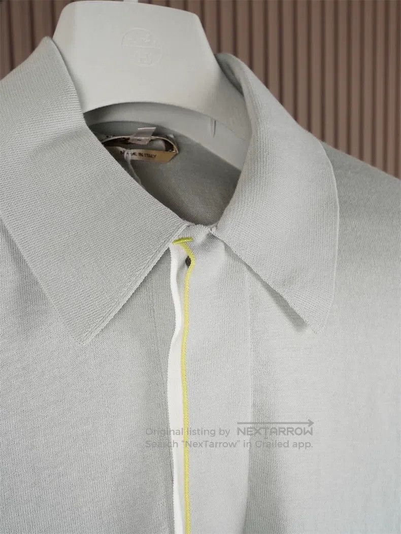 Hermes Hermes Men's Knit Short Sleeve Polo Size US L / EU 52-54 / 3 - 2 Thumbnail