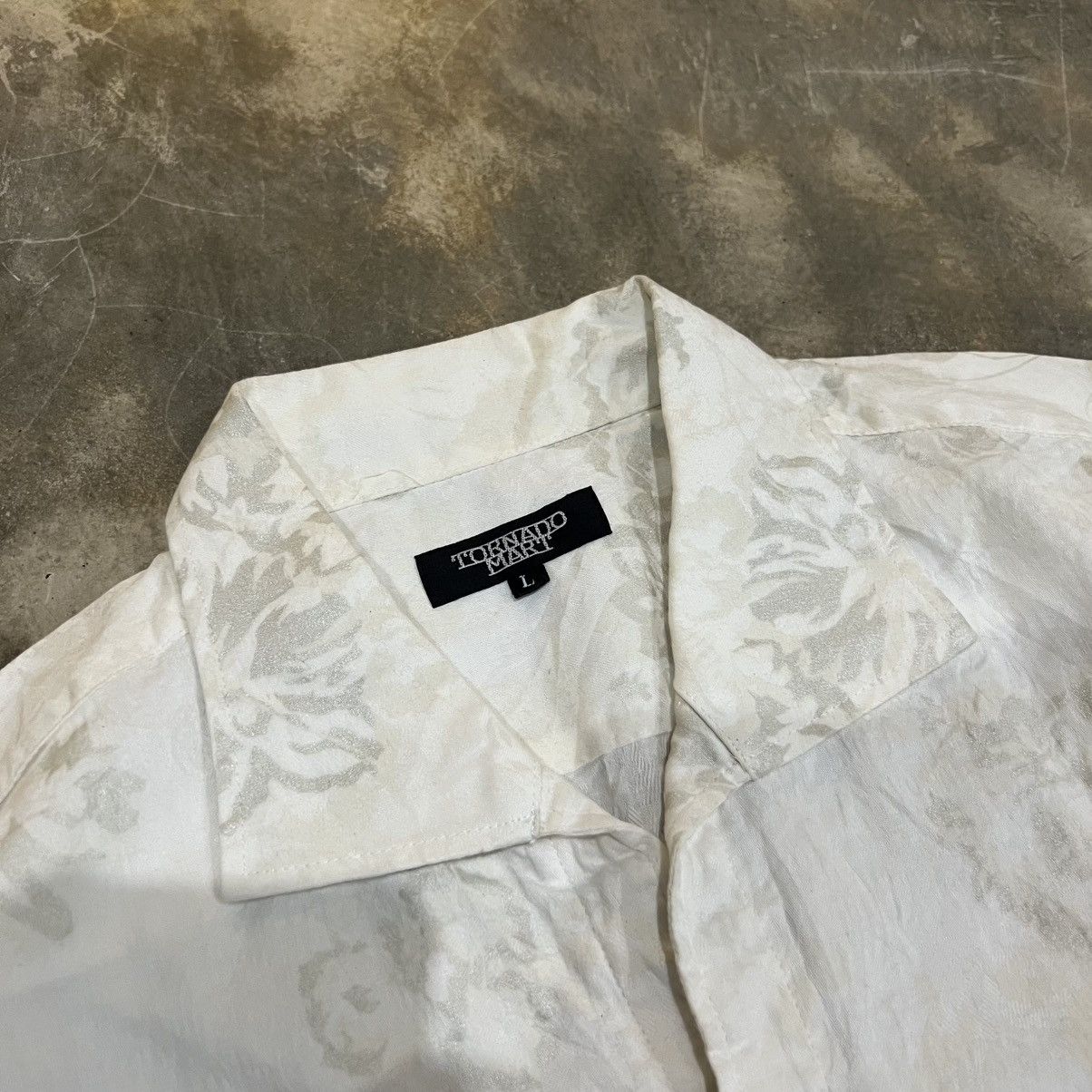 Tornado Mart Tornado Mart Floral Open Collar Shirt Size US L / EU 52-54 / 3 - 3 Thumbnail