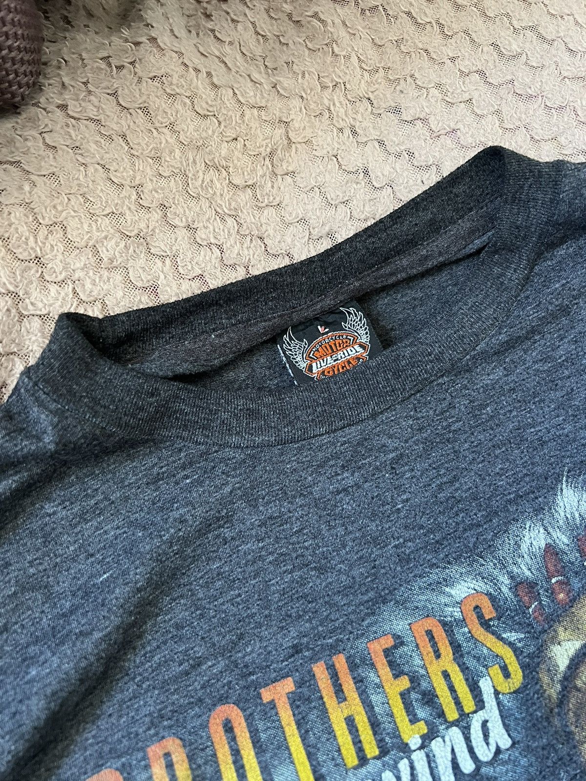 Harley Davidson × Vintage Vintage brothers in the wind motor live in ride 90s shirt 3D Size US M / EU 48-50 / 2 - 6 Thumbnail
