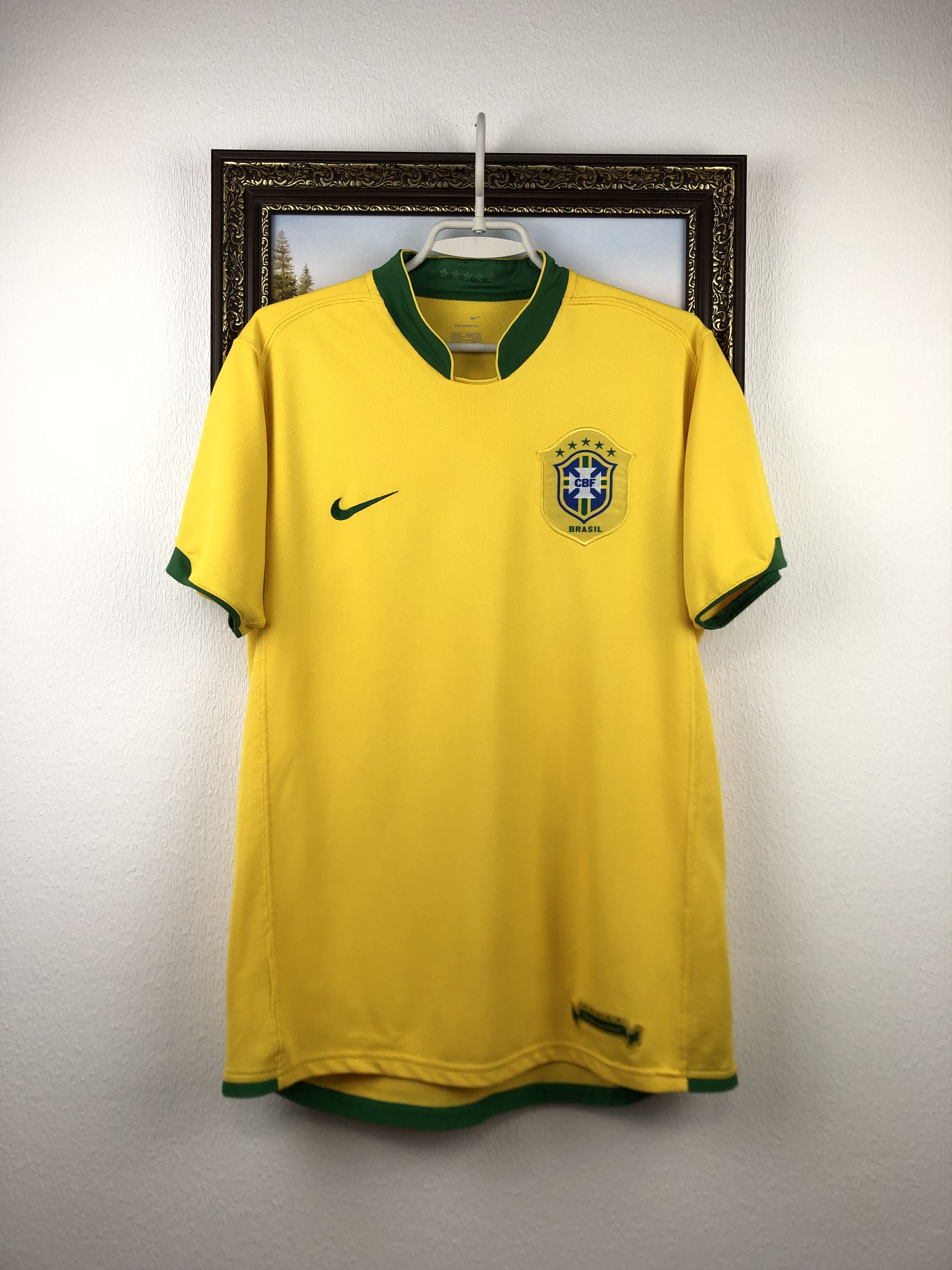 Nike × Vintage Brazil Home football shirt 2006 Soccer Nike Jersey Rare Size US M / EU 48-50 / 2 - 1 Thumbnail