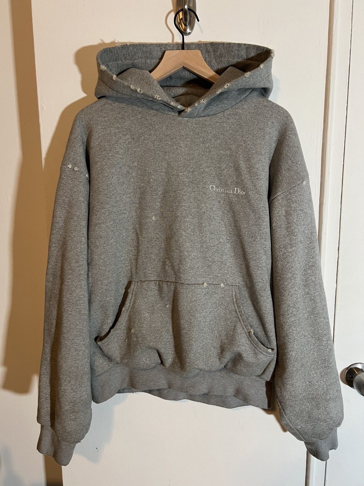 Dior Dior Christian Dior Couture Distressed Lined Hoodie Grailed