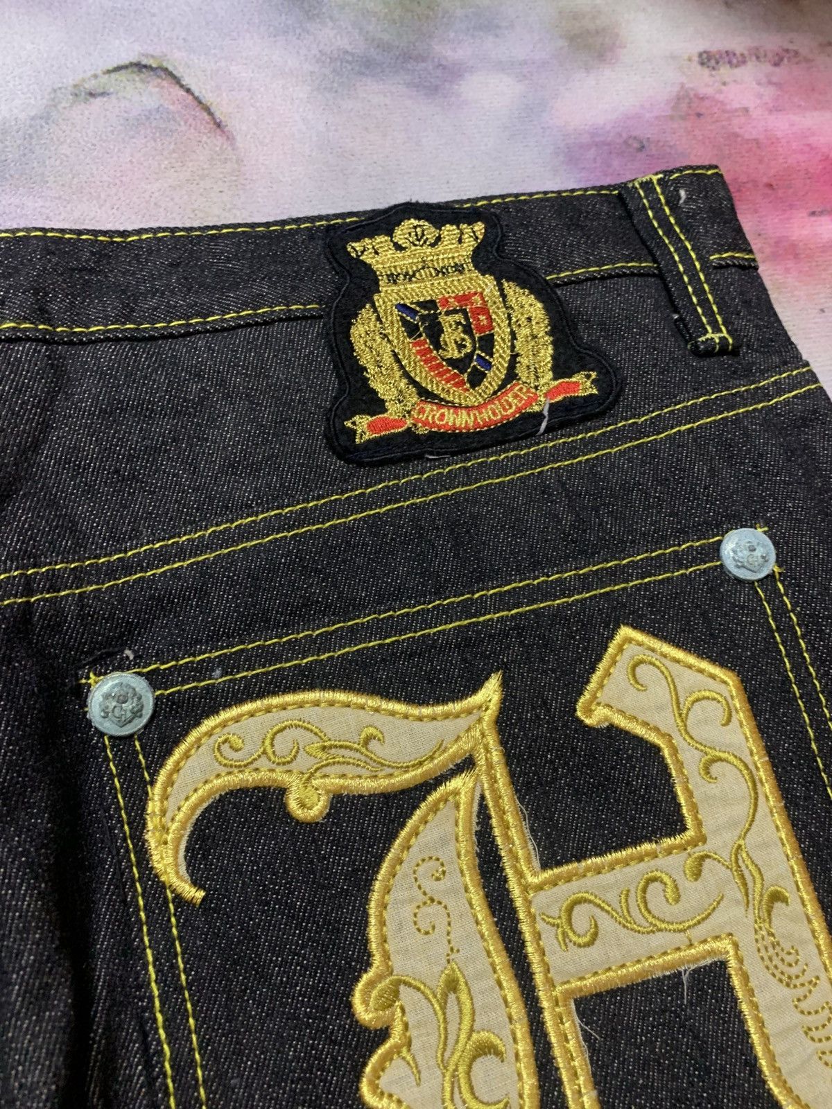Tornado Mart Japanese Brand Crown Holder Tribal Letter Straight Loose Size US 35 - 4 Thumbnail