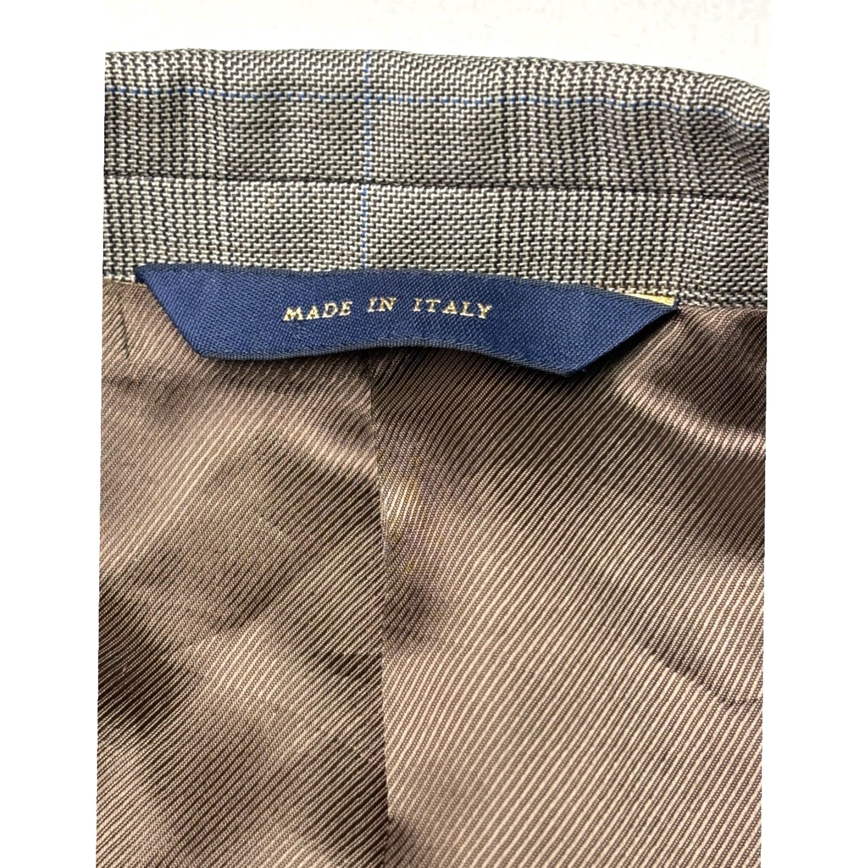 Brooks Brothers Brooks Brothers Blazer Men 42L Wool Plaid Gray 1818 Fitzgerald 1818 Blazer Italy Button Lined Tweed Suit Jacket Size 42R - 4 Thumbnail