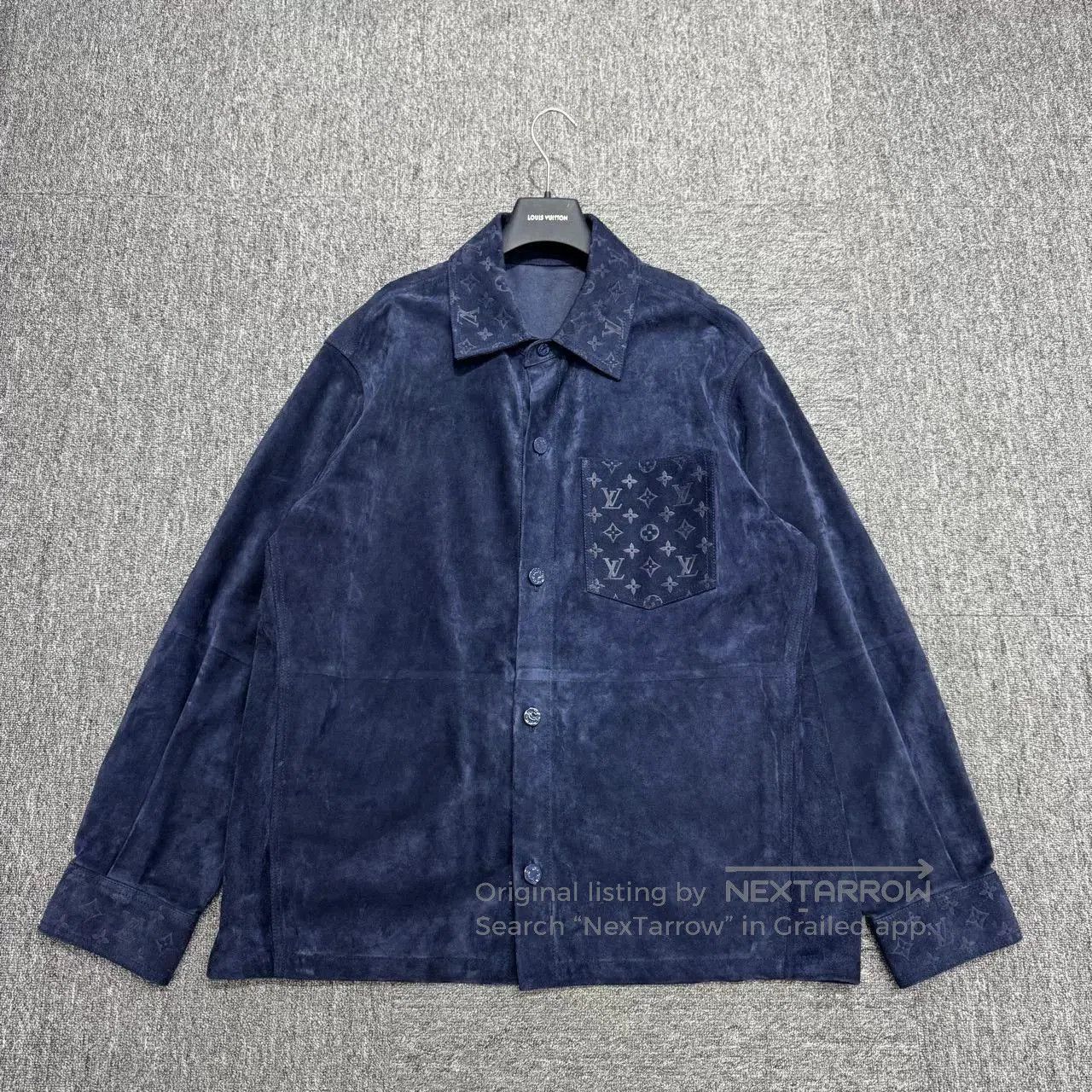 Louis Vuitton louis vuitton suede jacket with monogram design. Size US L / EU 52-54 / 3 - 1 Thumbnail