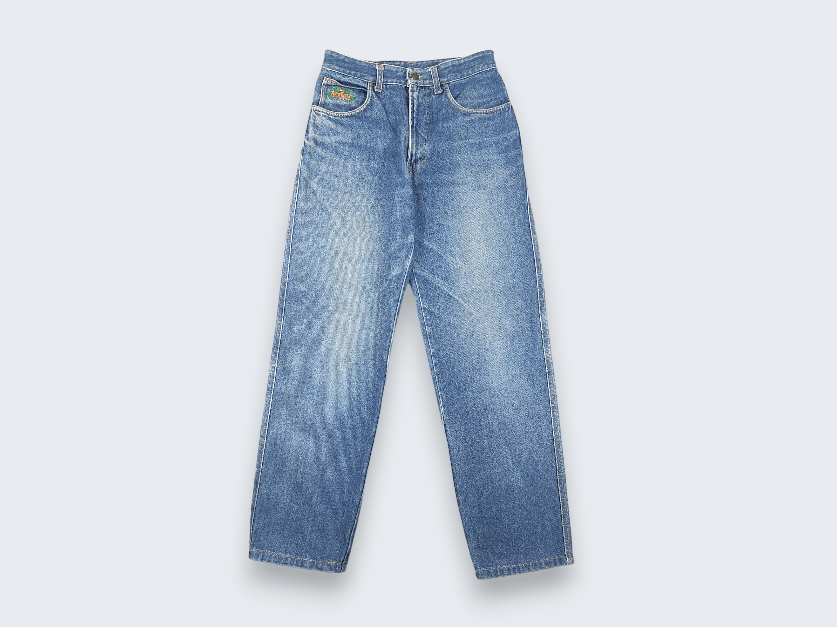 Trussardi × Vintage Vintage Trussardi Jeans Blue Wash L637 Size US 29 - 1 Thumbnail