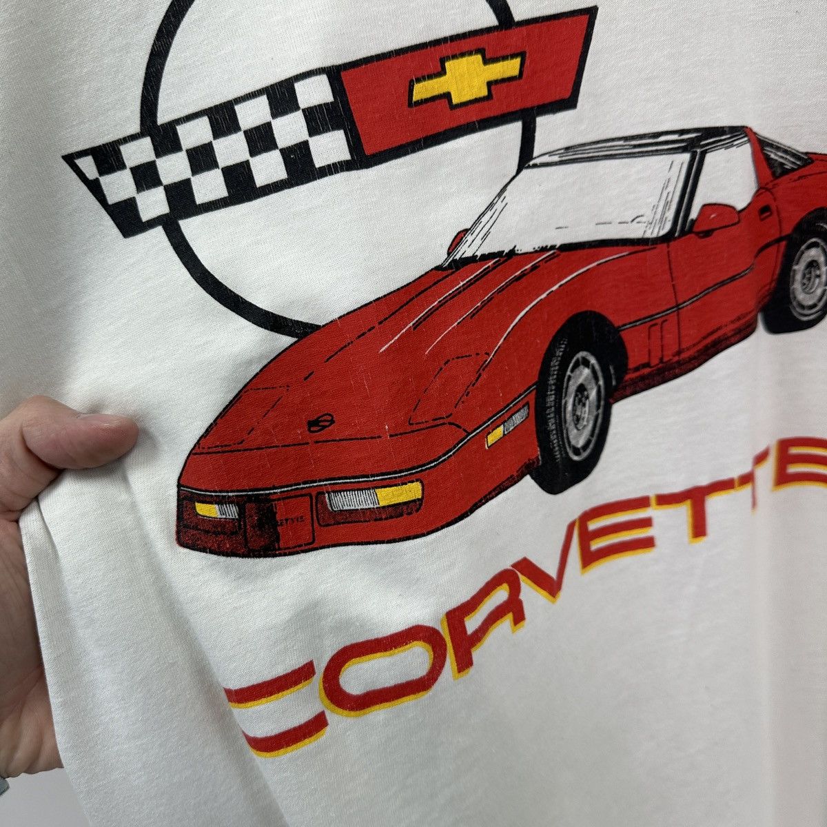 Vintage Vintage 90s Chevrolet Corvette tee promo racing y2k f1 hype Size US L / EU 52-54 / 3 - 5 Thumbnail