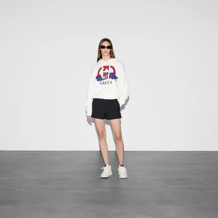 Gucci oc11z0226 Interlocking G 1921 Print Sweatshirt Hoodie Size XXS / US 00 / IT 34 - 2 Thumbnail