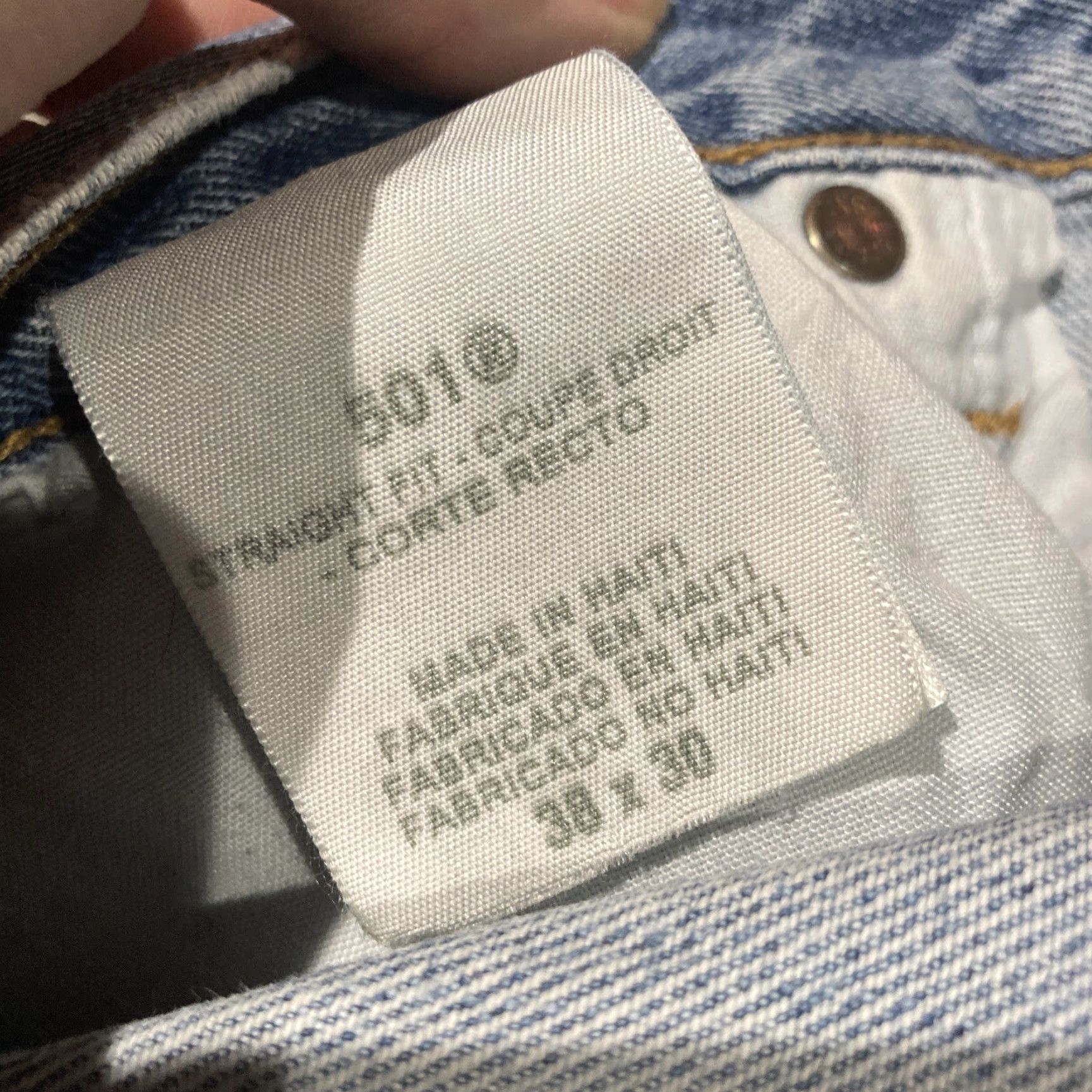 Levi's Levis 501 Jeans Men 36x29 37x30 Tag Original Fit Wash Button Fly Denim Casual Size US 38 / EU 54 - 8 Thumbnail
