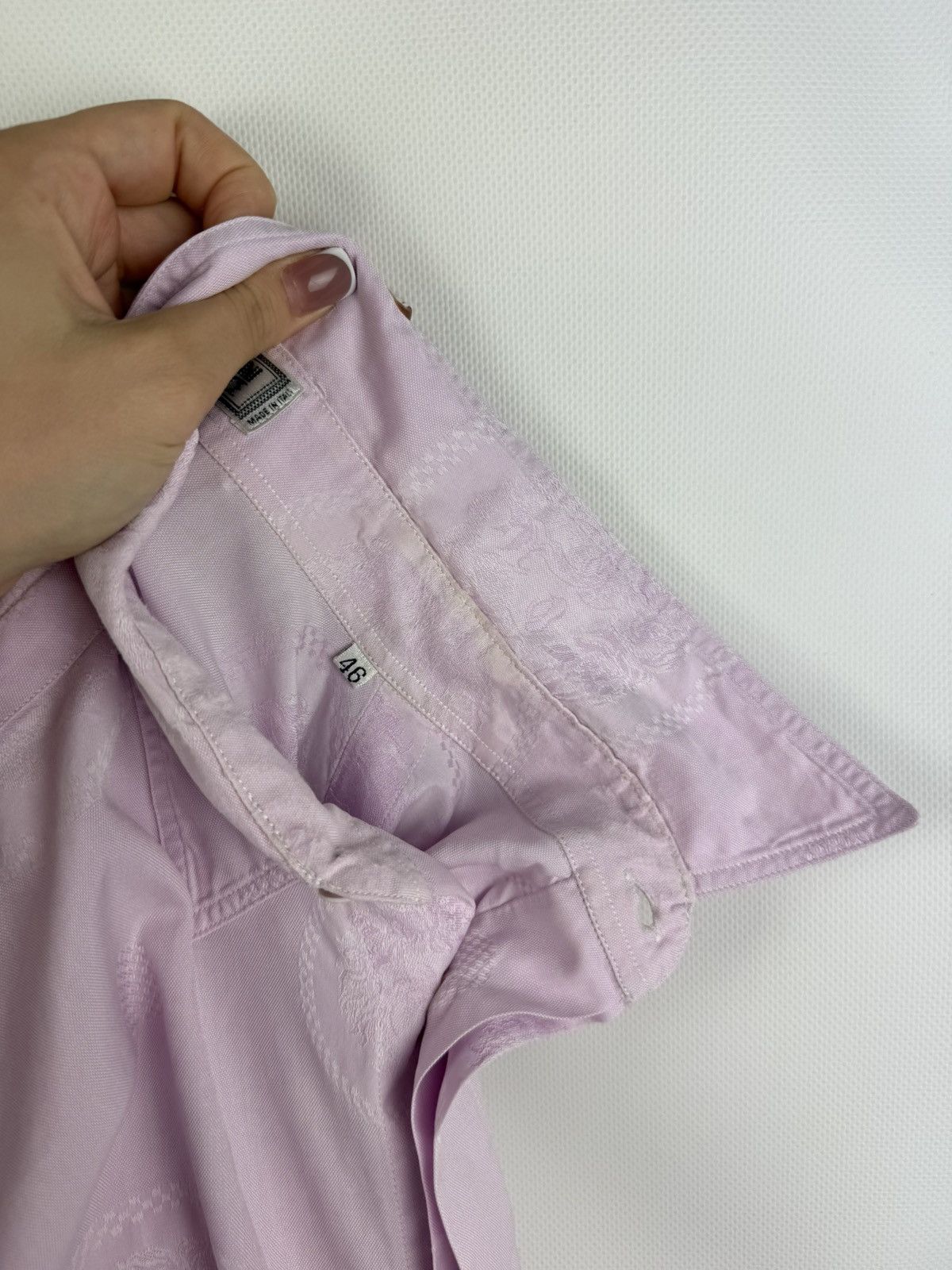 Versace Gianni Versace Vintage Multilogo Long Sleeve Button Up Shirt Size US S / EU 44-46 / 1 - 20 Thumbnail