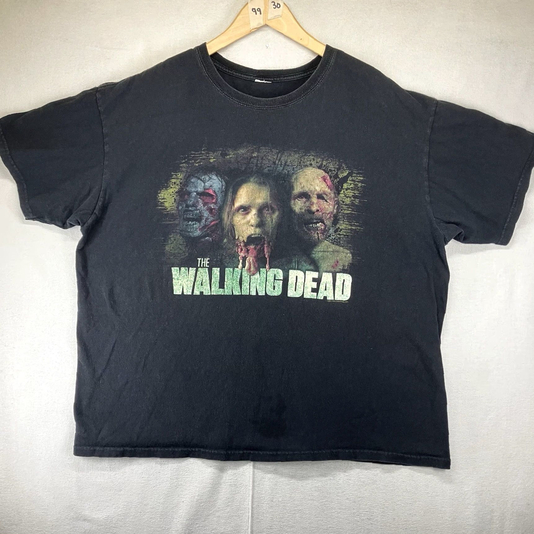 OAMC AMC The Walking Dead Heads Tee Shirt XL Black Oversized Mens Short Sleeve Crew Neck Z ombies Graphic Print 2013 2010-2019 Size US XL / EU 56 / 4 - 2 Thumbnail